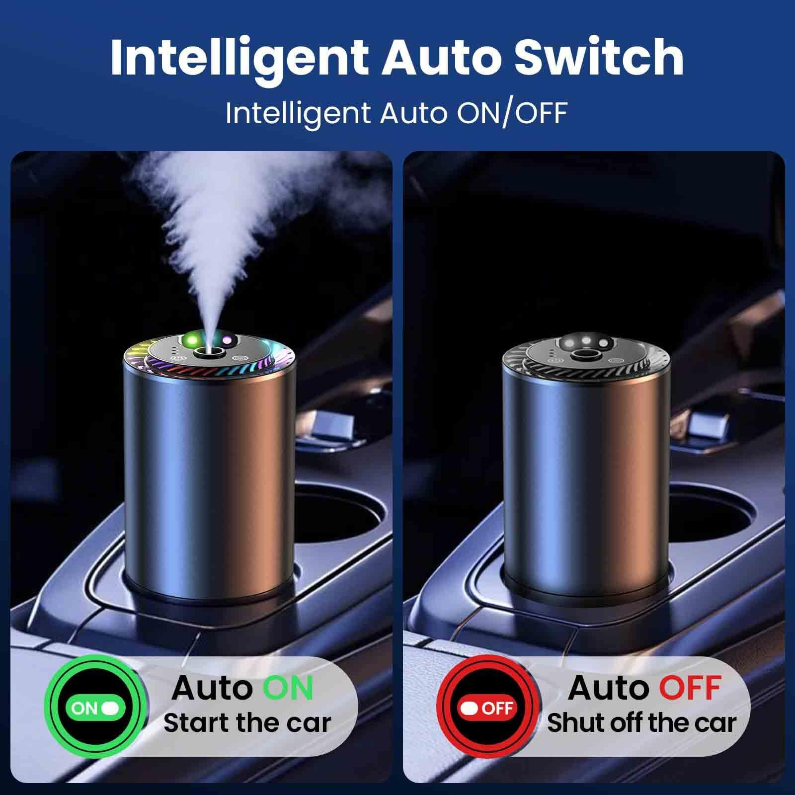 Smart Car Diffusers For Essential Oils With Starry Projection Light,3 Adjustable Modes Aromatizante Para Carro, Car Air Fresheners Long Lasting Automatic Switch Scent Adjustable