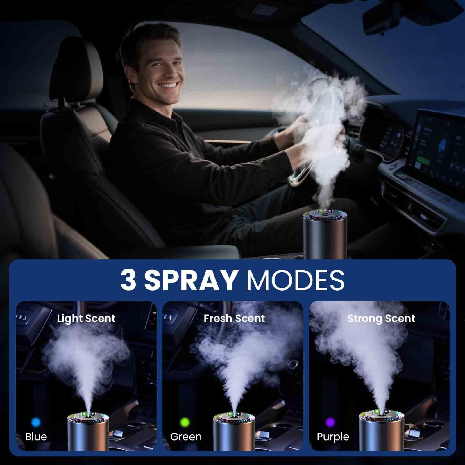 Smart Car Diffusers For Essential Oils With Starry Projection Light,3 Adjustable Modes Aromatizante Para Carro, Car Air Fresheners Long Lasting Automatic Switch Scent Adjustable