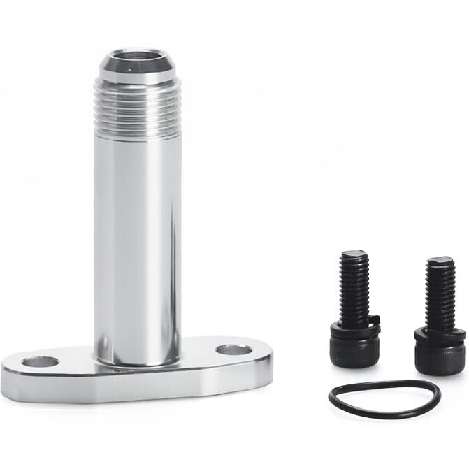 Ando Racing An10 Oil Drain Flange,Extended Version Funnel Type Oil Drain Return Flange With O Ring For T3 T4 Turbo Charger Cnc Process Leak Proof