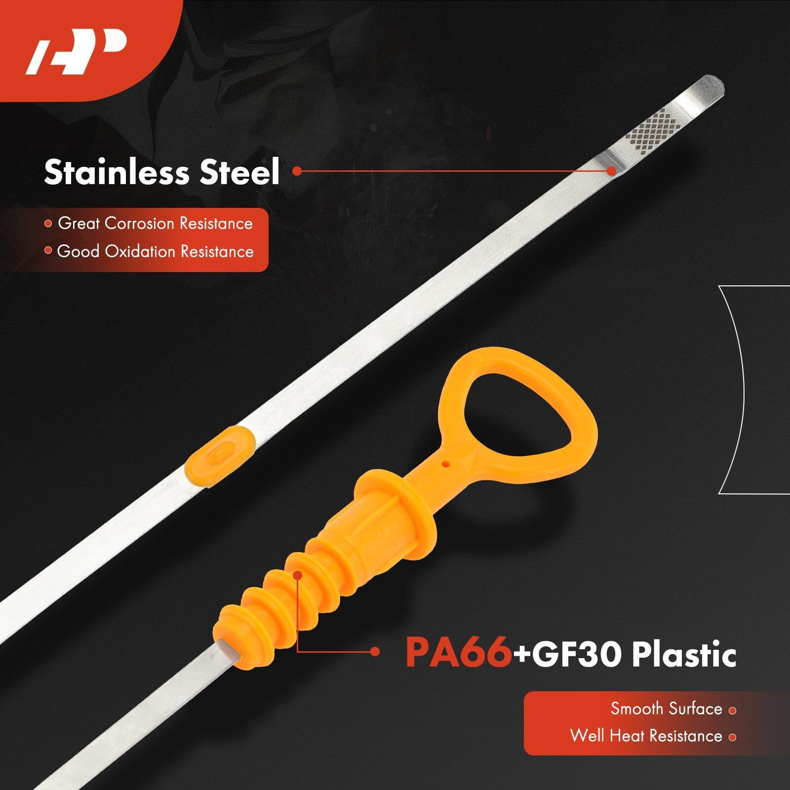 A-Premium 1.8L 2.0L Engine Oil Dipstick Compatible With Volkswagen Jetta 1999-2005 2011-2015, Passat 2000-2002, Golf, Beetle & Audi A4, A4 Quattro, Engine Oil Measuring Rod Dip Stick