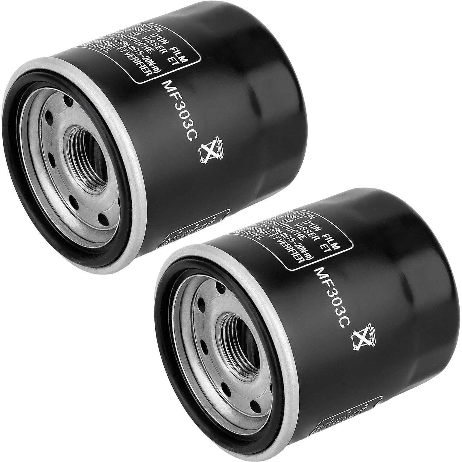 Locopow Oil Filter For Yamaha 5Gh-13440-71-00 5Gh-13440-00-00 Tohatsu 5Gh-13440-70-00 5Gh-13440-30-00 F100 F115 F15 F25 F30 F40 F50 F60 F70 F75 F80 Outboard Midnight Silverado Roadliner