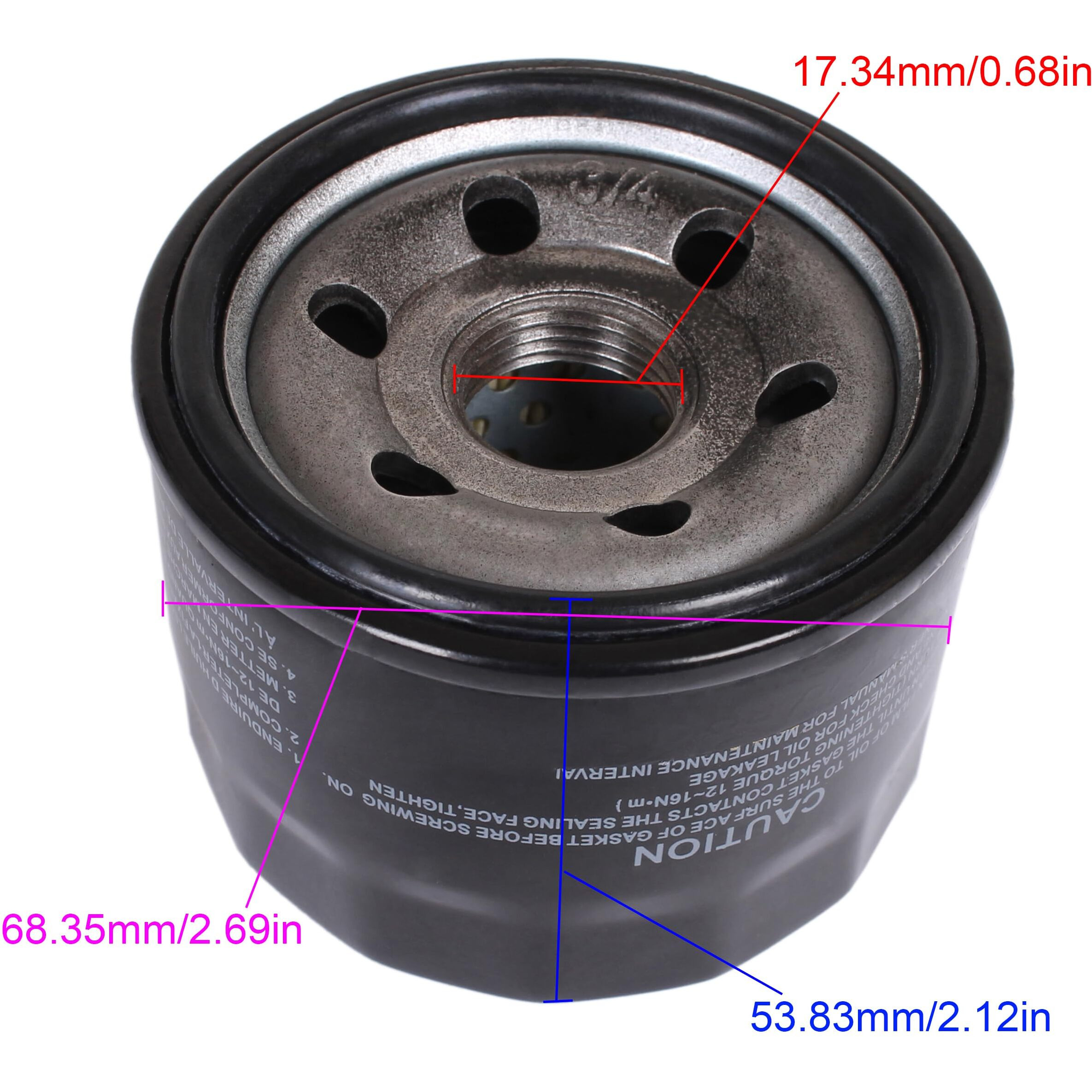 Boat Motor 16510-87J00 16510-87J01 16510-87Jl0 Oil Filter For Suzuki 25Hp-70Hp Outboard Engine / 8M0154775 For Mercury Marine / 0778885 778885 765560 For Evinrude Johnson Omc Brp, Fit Sierra 18-7915-1