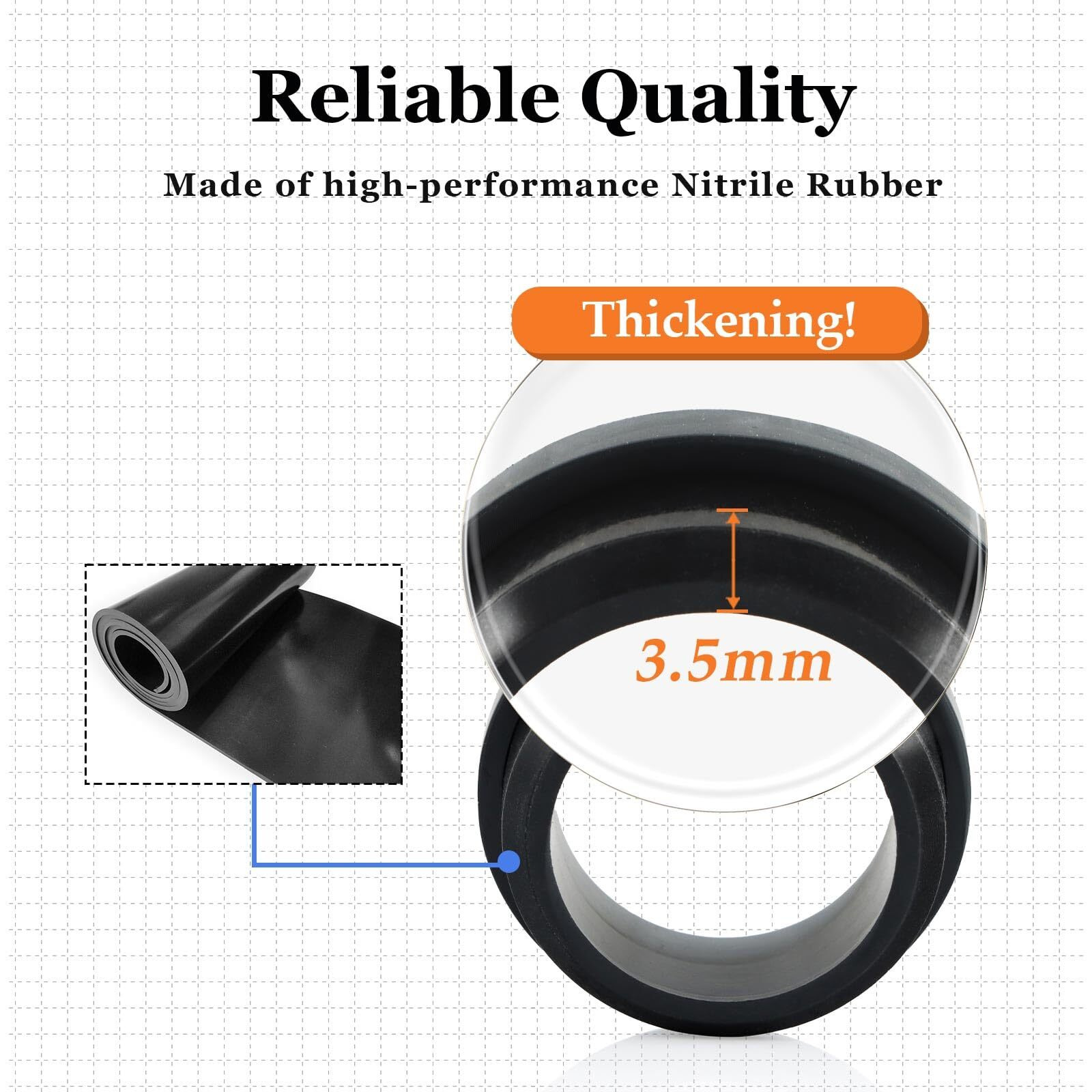 Kpalag Thickening Oil Tank Grommet Seal, Sender Sensor Fitting Seal Compatible With Sea-Doo 3D, Gs, Gsi, Gsx Ltd, Gsx Rfi, Gti Le Rfi, Gti Rfi, Gts, Gtx Ltd, Hx, Lrv, Rx Le, Spi, Spx, Xp Ltd