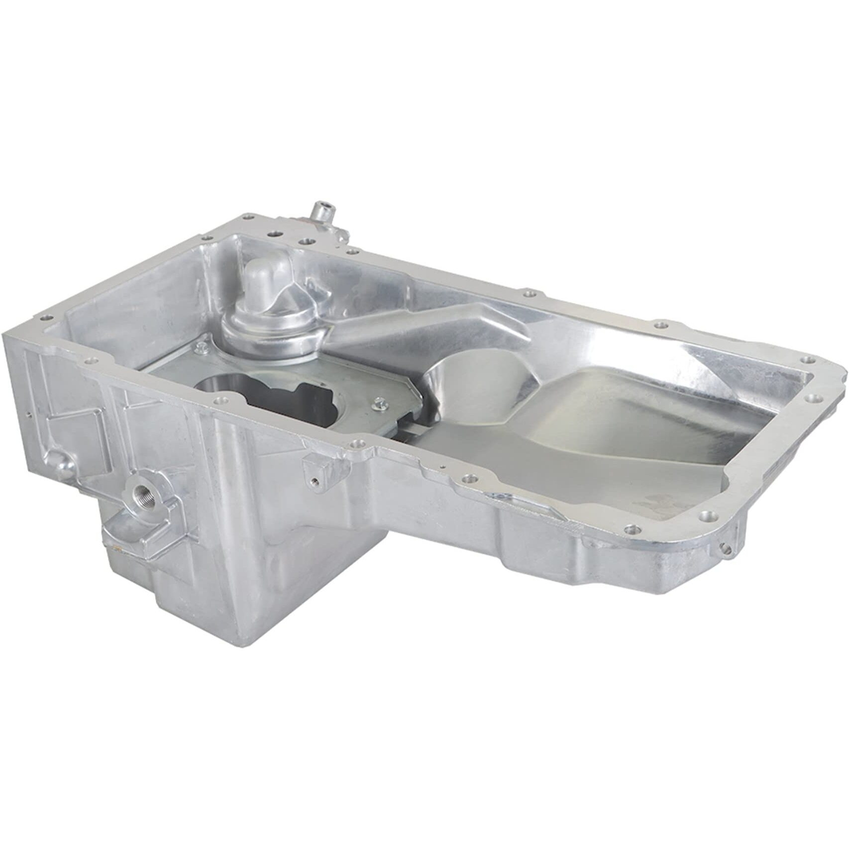 Wflnhb Aluminum Oil Pan Replacement For Cadillac 2002-2006 Replacement For Chevy 1999-2007 Replacement For Gmc 2000-2007 Pickup Truck 4.8L 5.3L 6.0L