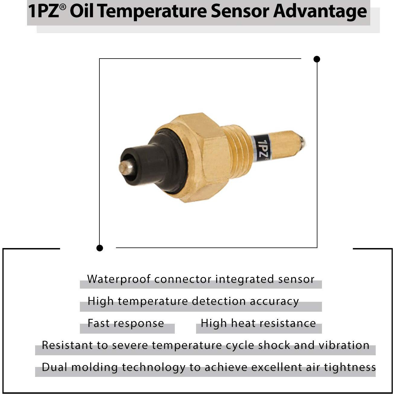 1Pz Tx4-S05 Oil Temperature Sensor Replacement For Honda Trx300 350 400 450 500 Foreman 350 400 450 500 Rubicon 500 Fourtrax 300 350 Rancher 350