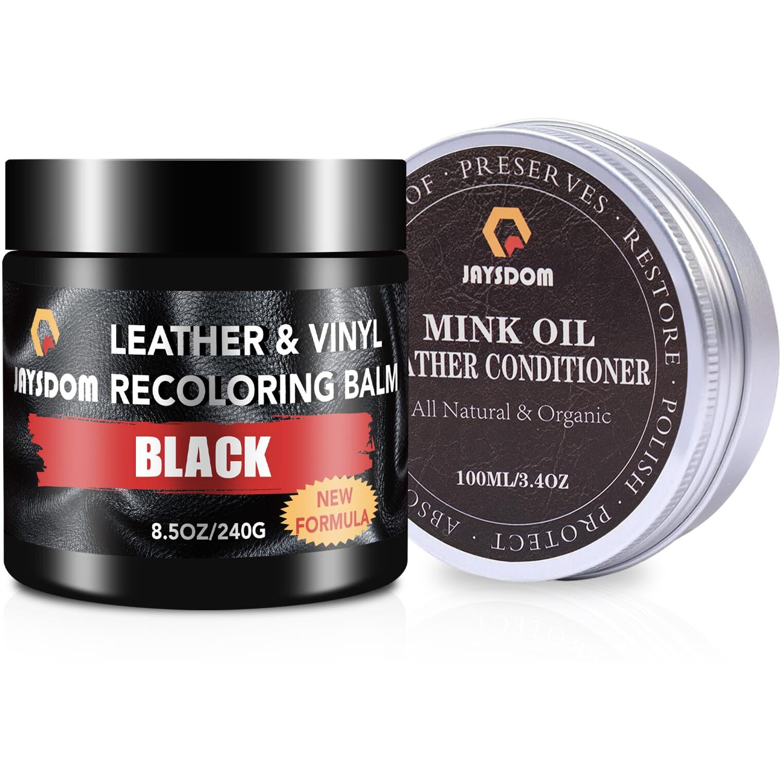 Leather Recoloring Balm, Leather Repair Kit, Leather Dye, Leather Color Restorer, Leather Scratch Remover, Leather Couch Paint, Repair, Leather Scratch Repair, Leather Restorer(Black With Oil)
