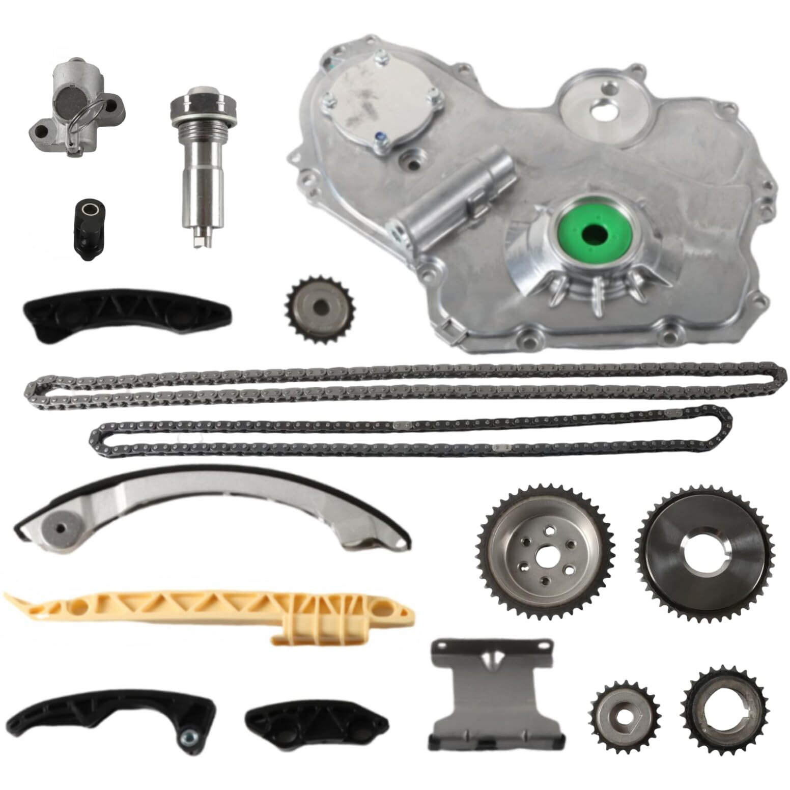 Timing Chain Kit Oil Pump Fit For Chevy Cobalt Hhr Malibu Equinox 2.4L 2.2L 2.0L 2006-2015 For Pontiac-Engine 06-10 2.4L For 06-09 Saturn 2.4L For Buick-Auto 11-15 2.4L Time Tensioner Crank Sprocket