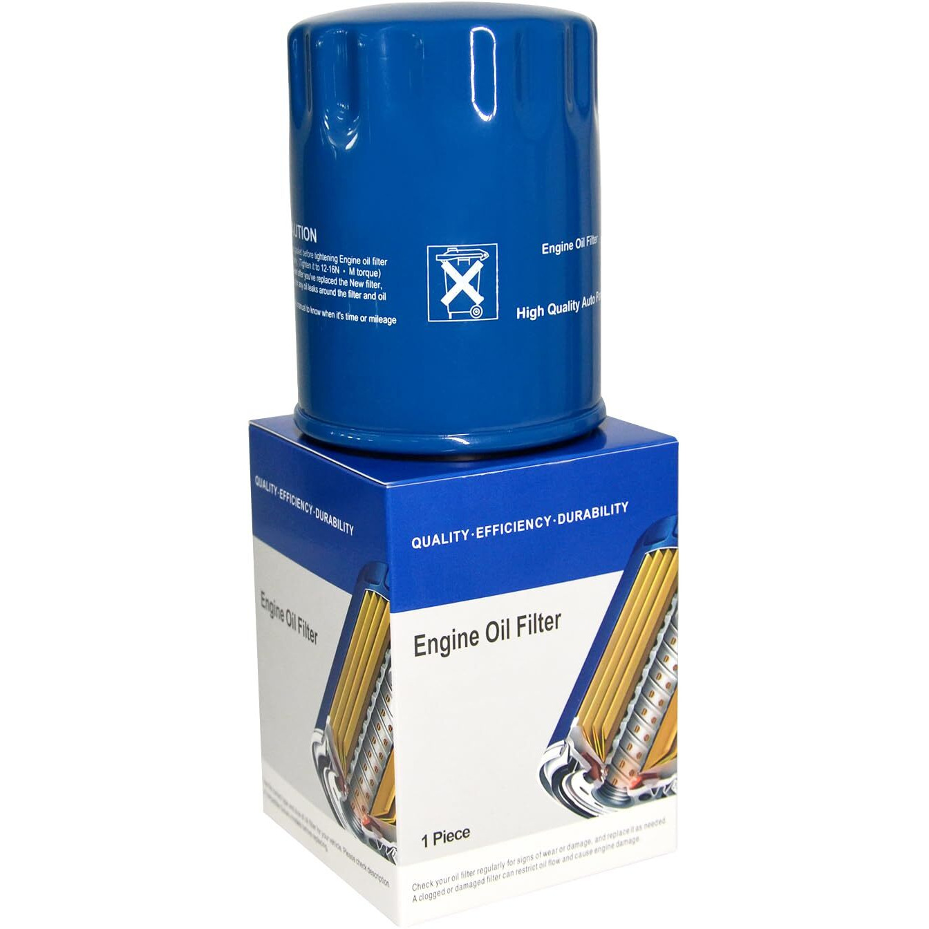 Pf63 Oil Filter Compatible With Chevy Gmc Cadillac Lincoln Jeep Ford Buick, Fits Silverado Sierra Escalade Navigator F-150 Enclave