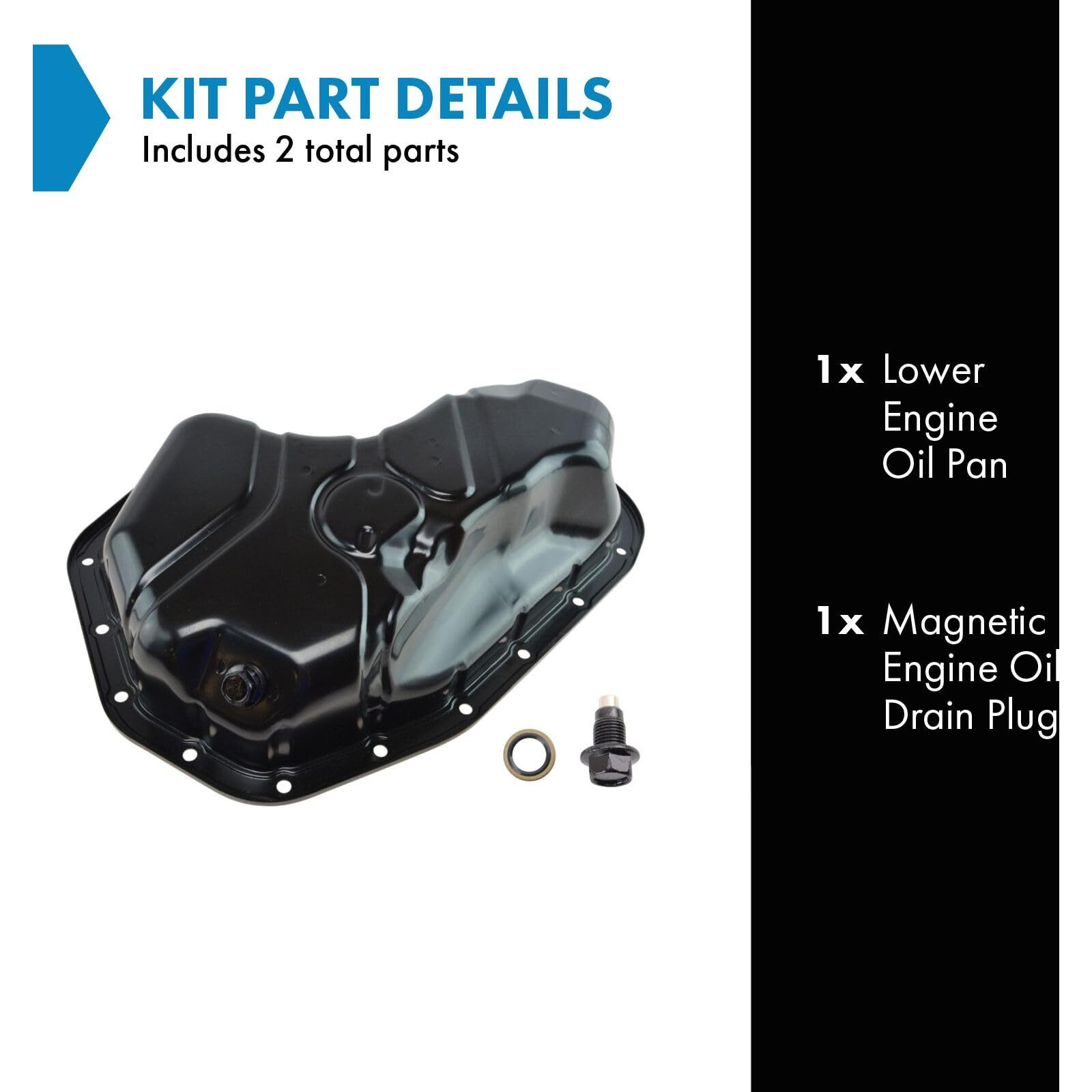Trq Lower Engine Oil Pan Compatible With 2007-2017 Lexus Es350 2007-2015 Rx350 2010-2015 Rx450H 2005-2017 Toyota Avalon Camry 2008-2017 Highlander 2006-2012 Rav4 2007-2016 Sienna 2009-2015 Venza