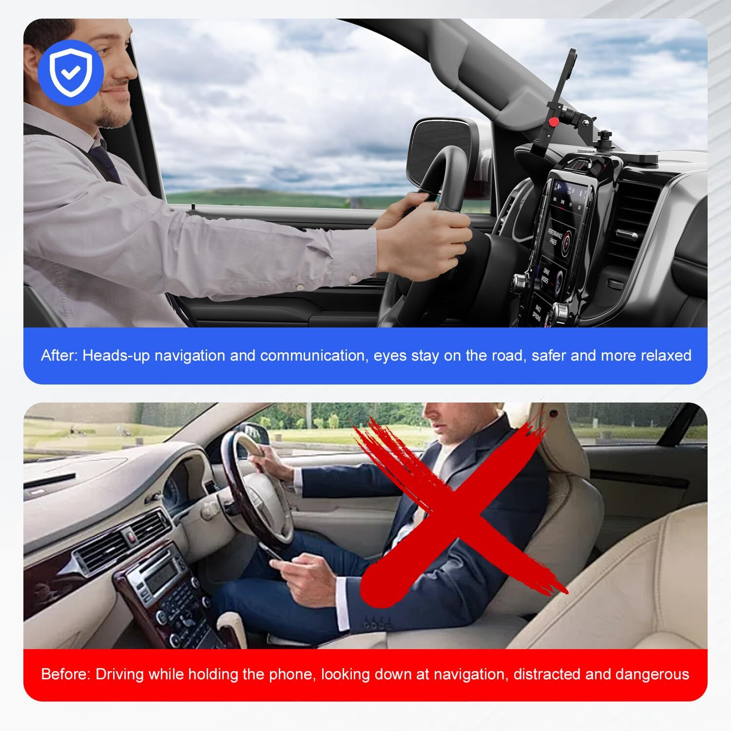 Czmenghe Phone Mount Compatible With 2019-2025 Dodge Ram 1500 Dashboard Phone Holder Replacement For 2019-2024 2025 Dodge Ram 1500 Accessories