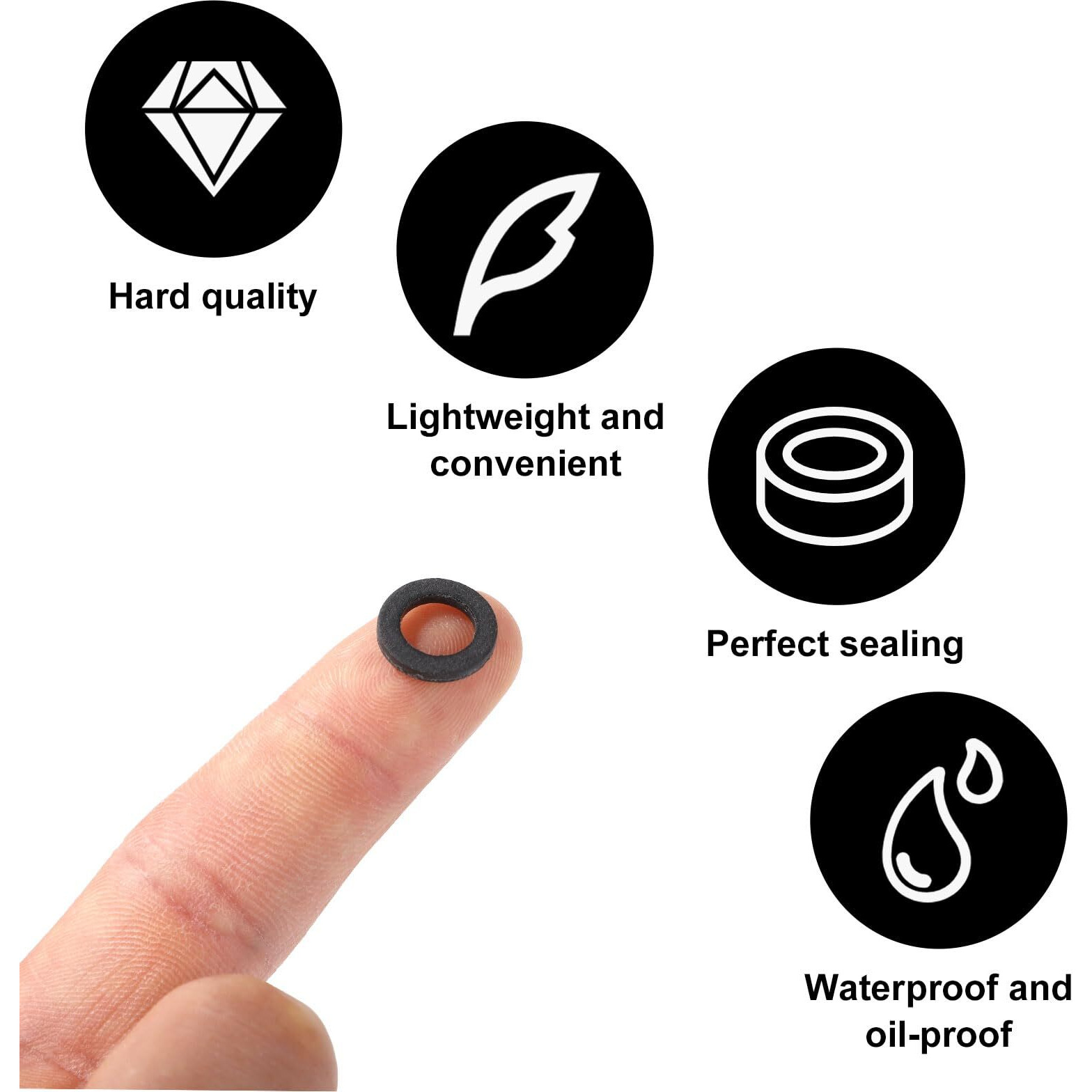 30Pcs Lower Gear Case Oil Drain Gaskets Replacement For Yamaha 90430-08020-00 & 90430-08003-00, Hard Fiberboard Lower Unit Drain Plug Seal Washer Fits For Yamaha 4-Stroke Outboard Motors