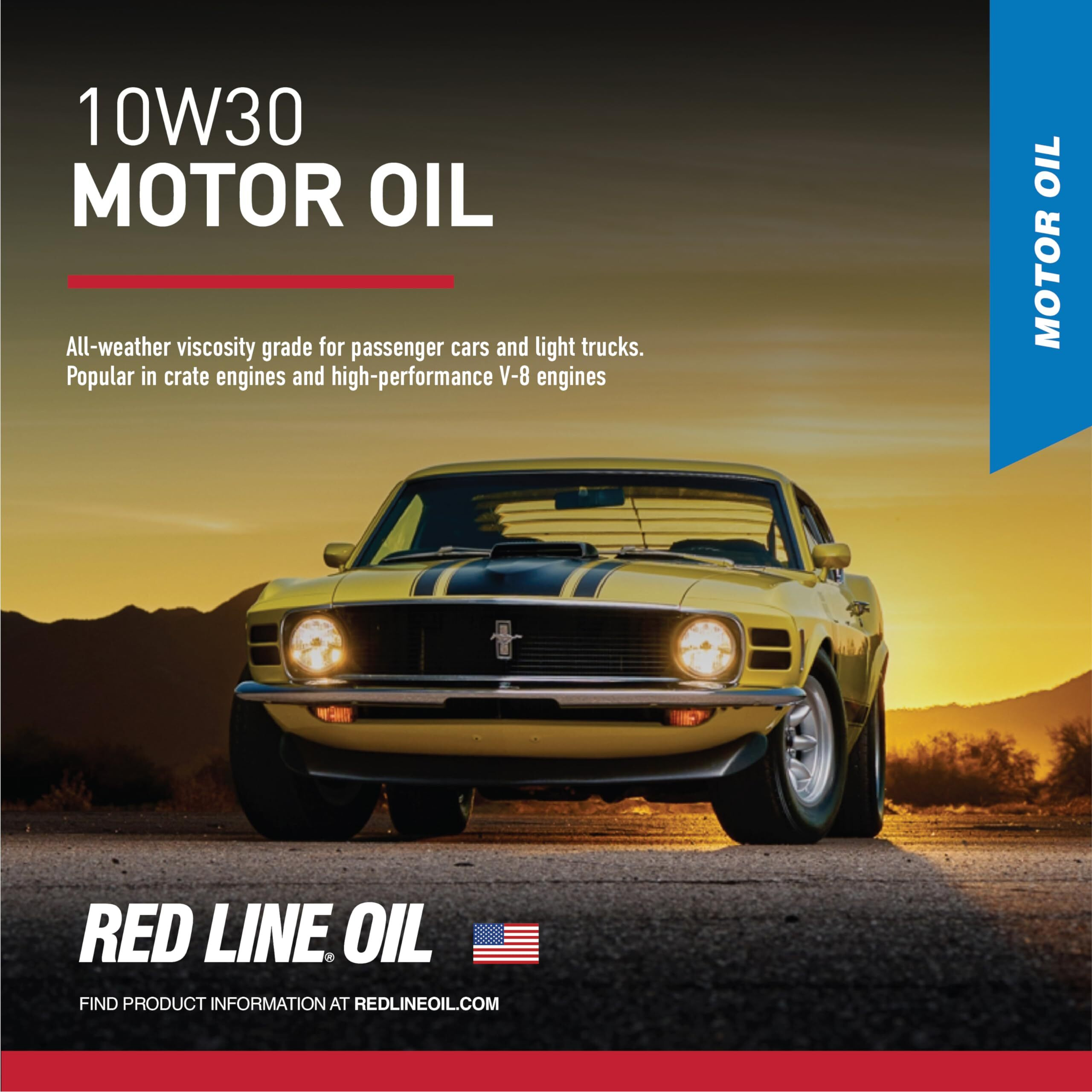 Red Line 11304 Sae 10W30 Fully Synthetic Motor Oil - 1 Quart (6 Pack)
