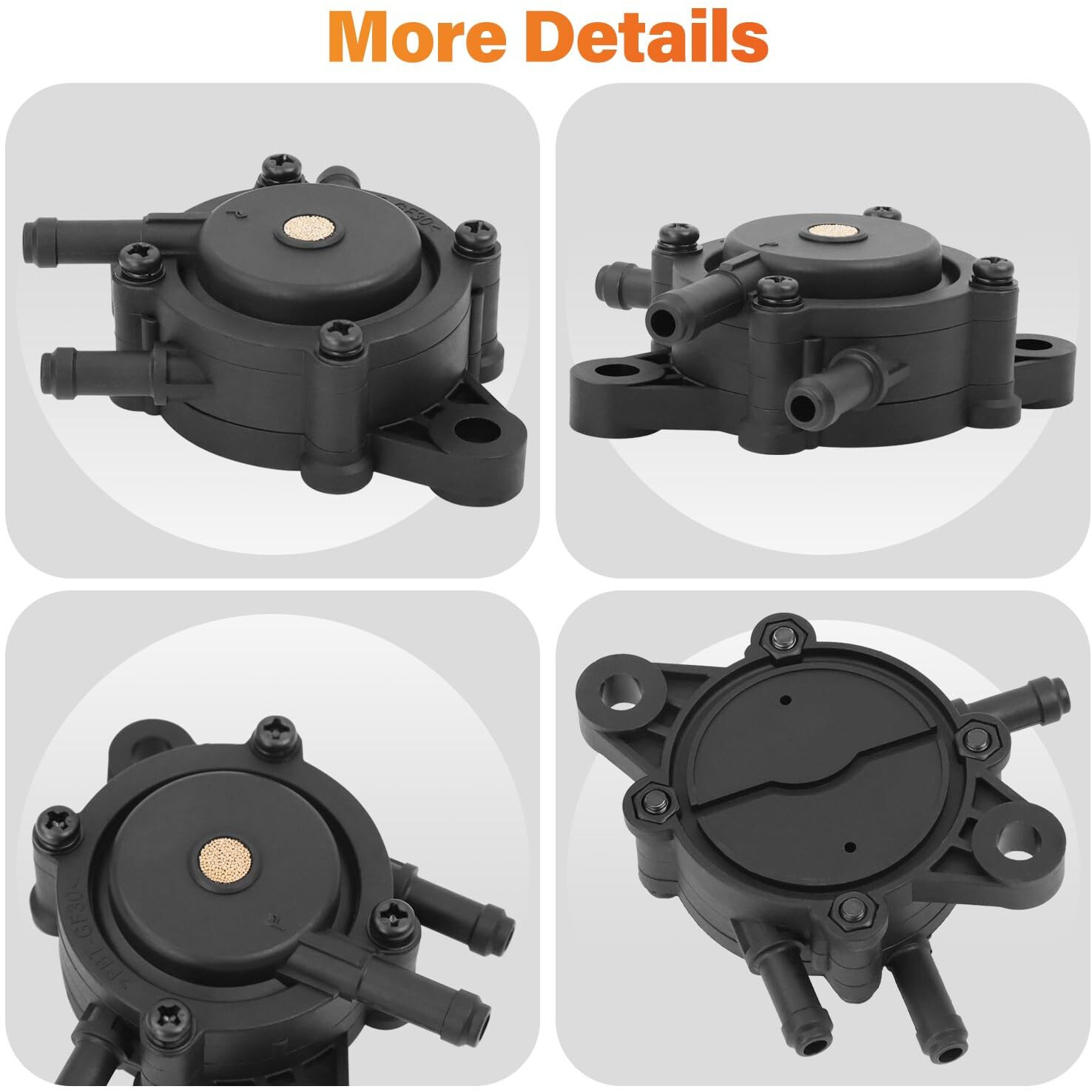 Afeisol 808492 Fuel Pump With Filter And Oil Hose Compatible With Briggs And Stratton Kohler 17Hp-25Hp Kawasaki John Deere Cub Cadet Yamaha Golf Cart Lawn Mower Mikuni Fuel Pump Replace 808656