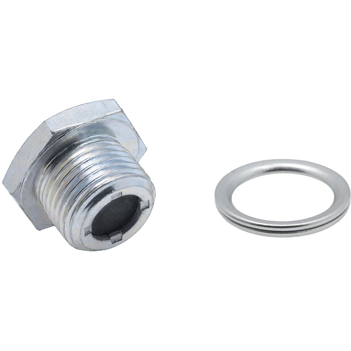 M18  1.5 Transfer Oil Drain Plug Magnetic 90341-18057 With Gasket 12157-10010 Fit For Toyota Sequoia Corolla Tundra Tacoma 4Runner, Fit For Lexus Gx460/470 Lx450/470 Rx330/350