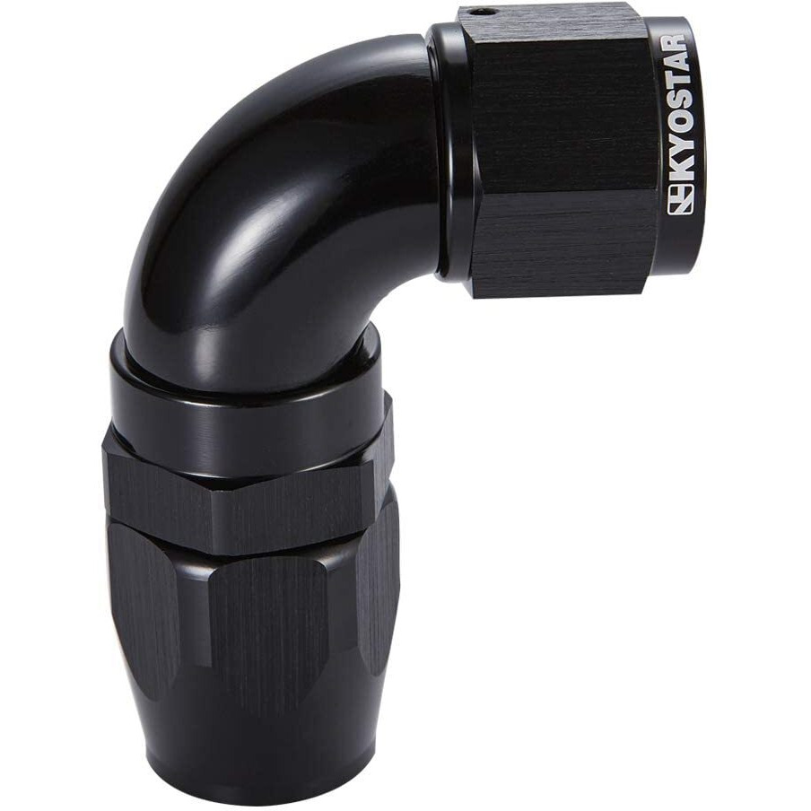 10An 90 Degree Fittings For Braided Oil Fuel Line Black 4416