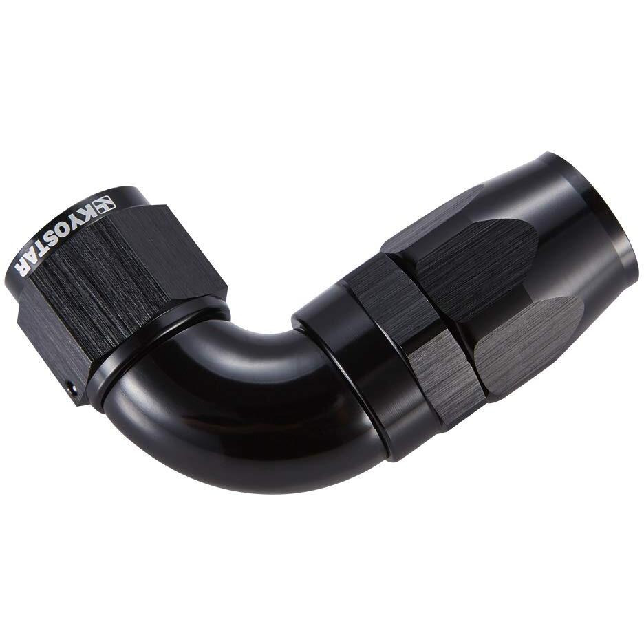 10An 90 Degree Fittings For Braided Oil Fuel Line Black 4416