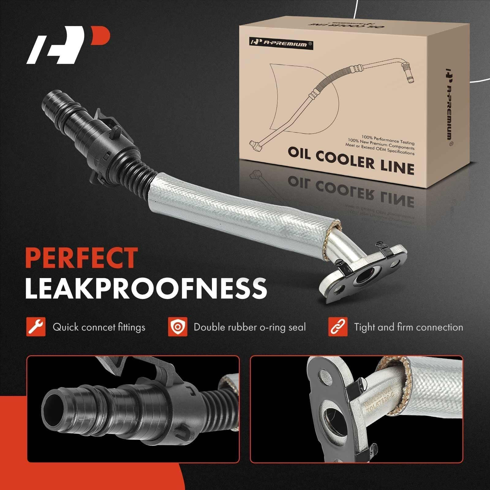 A-Premium 4Pcs Turbo Oil Return Drain & Oil Feed Line Kit Compatible With Buick, Chevrolet Vehicles - 1.4L - Cruze 2011-2015, Sonic 2012-2020, Encore, Trax 2013-2018 - Replaces 55587854