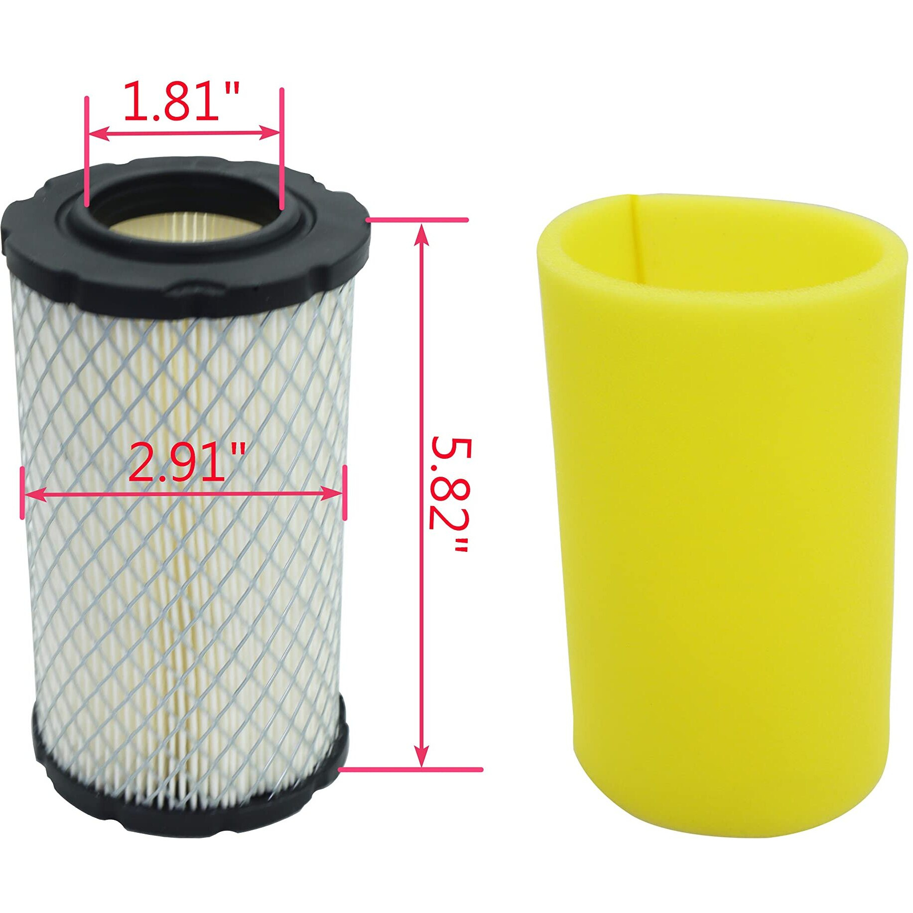 Miu14395 Air Filter For John Deree D100 D105 D110 D130 D140 D160 D170 D125 L105 L107 La135 Lawn Mower Tractor For 796031 797704 591334 594201 With Fuel Pump&Oil Filter
