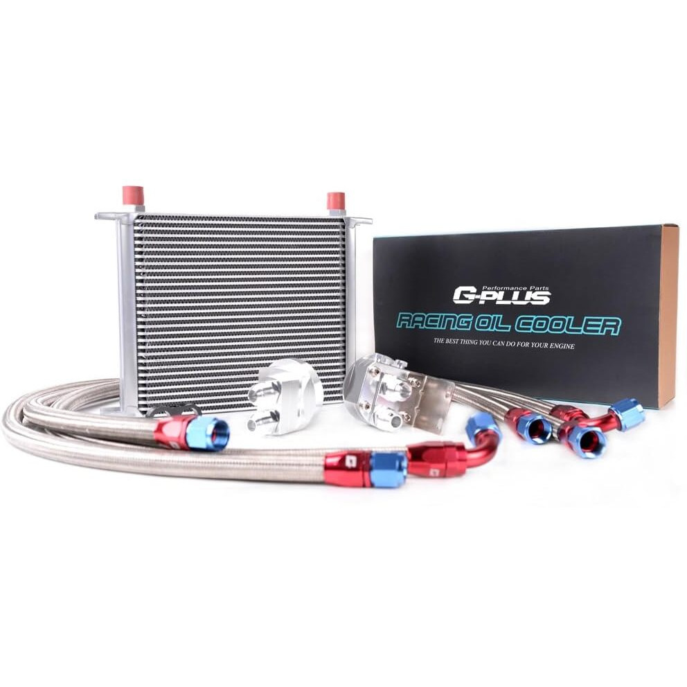 G-Plus 30 Row An10-10An Engine Transmis Universal Oil Filter Relocation Kit & Oil Cooler Kit Aluminum