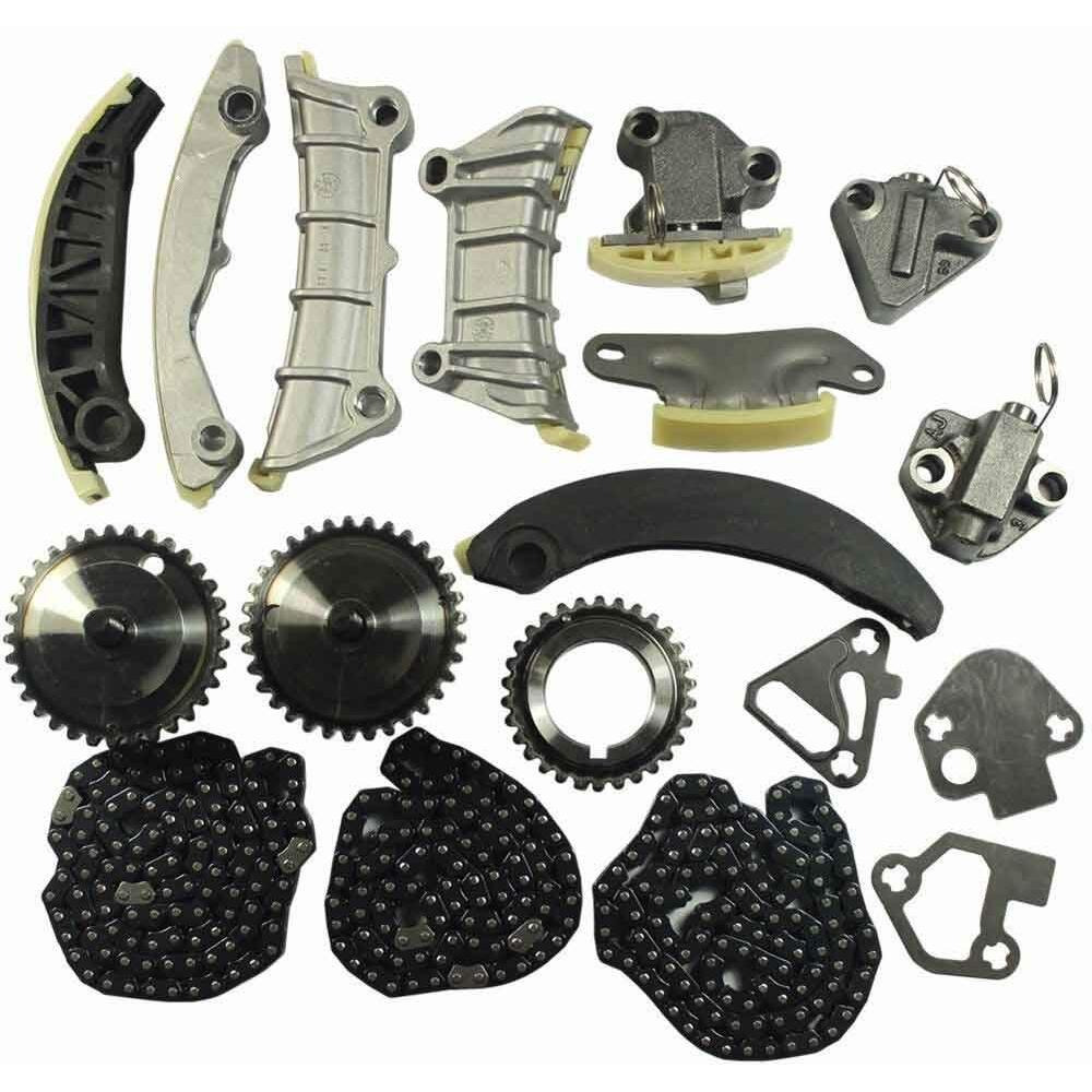 Timing Chain Kit With Water And Oil Pump Compatible With Cadillac Cts Srx Sts Buick Allure Enclave Lacrosse Saab Suzuki 2.8L 3.0L 3.6L Dohc 24V