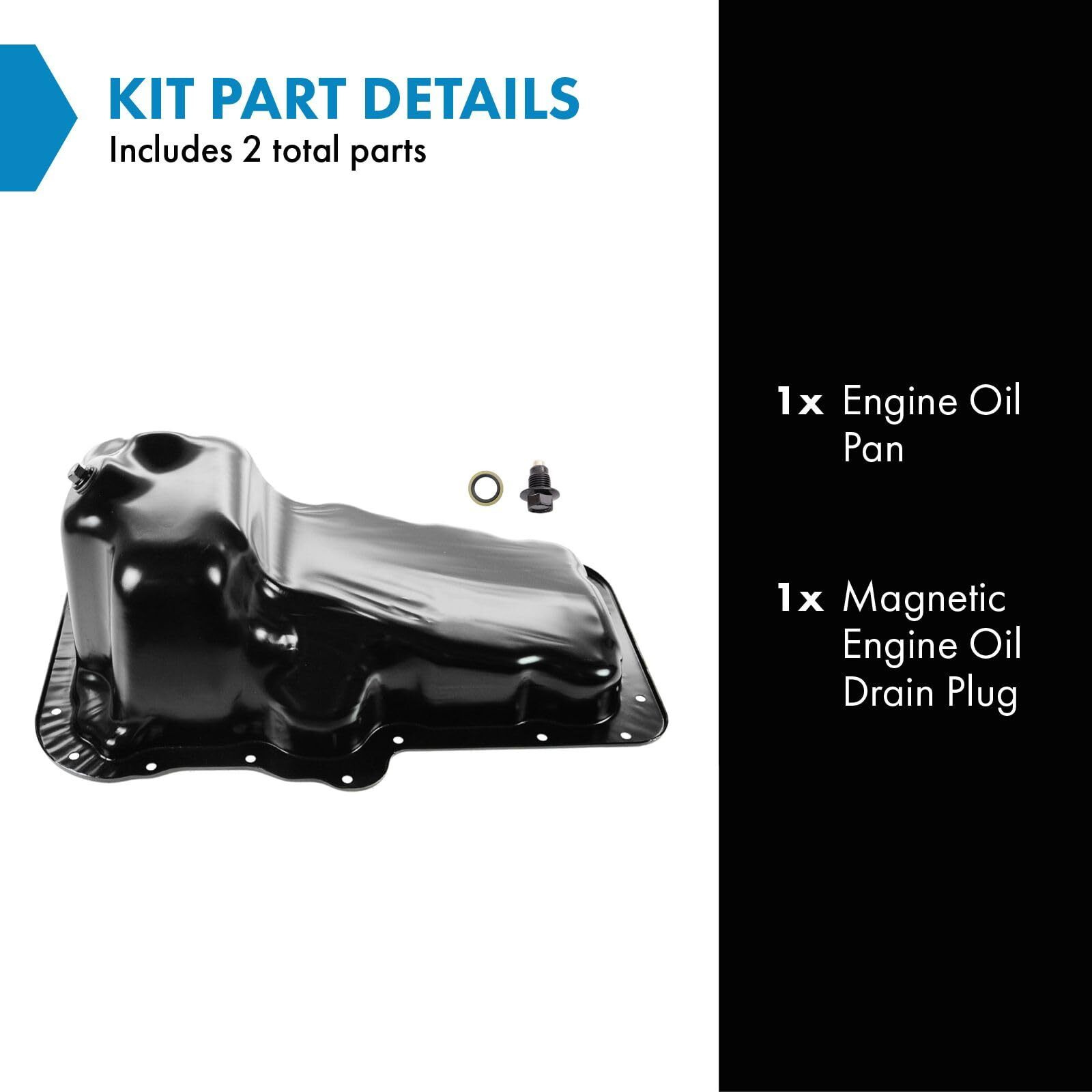 Trq Engine Oil Pan Compatible With 2004-2005 Dodge Dakota 2007-2011 Nitro 2004-2010 Ram 1500 2004-2012 Jeep Liberty 2011-2012 Ram 1500