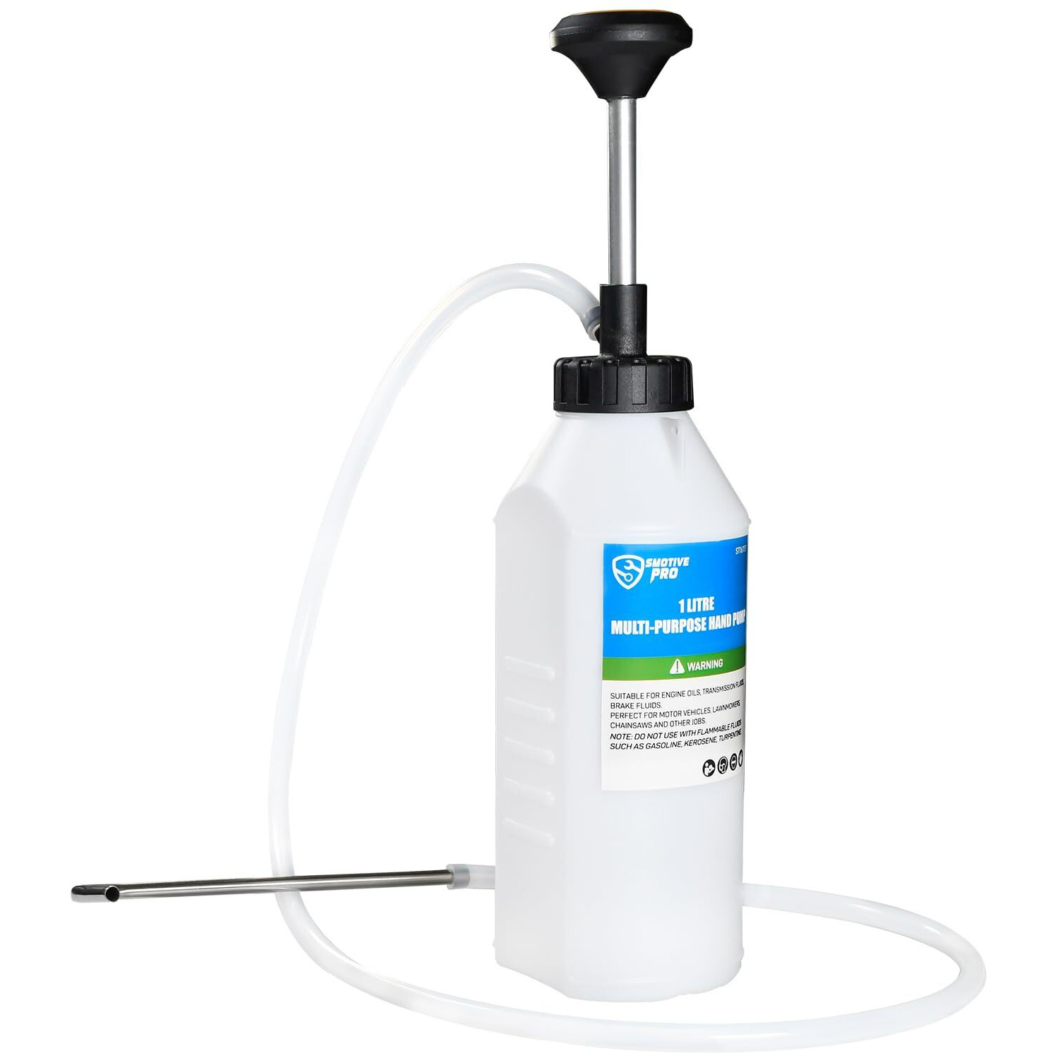 Smotivepro 1.05 Quart / 1 Liter Multi-Purpose Oil Pump, Hand Fluid Transfer Pump For Engine, Transmission And Gear Oils, Precision Fluid Dispensing In Tight Spaces