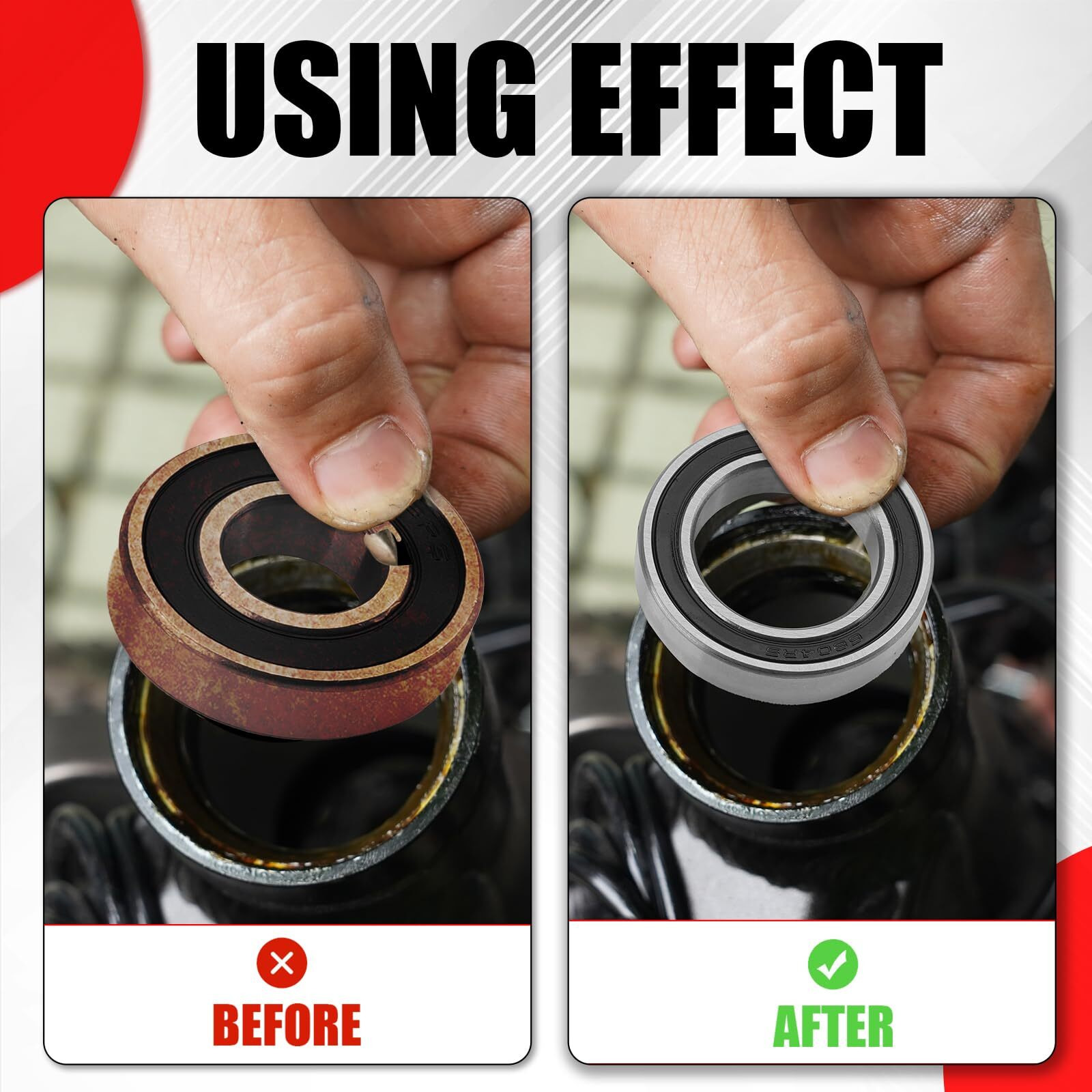Urlwall 2Pcs Motorcycle Front Wheel Oil Hub Bearing And Seal For Sur Ron Light Bee X/S, Segway X160/X260 Electric Dirt Bike Surron Accessories