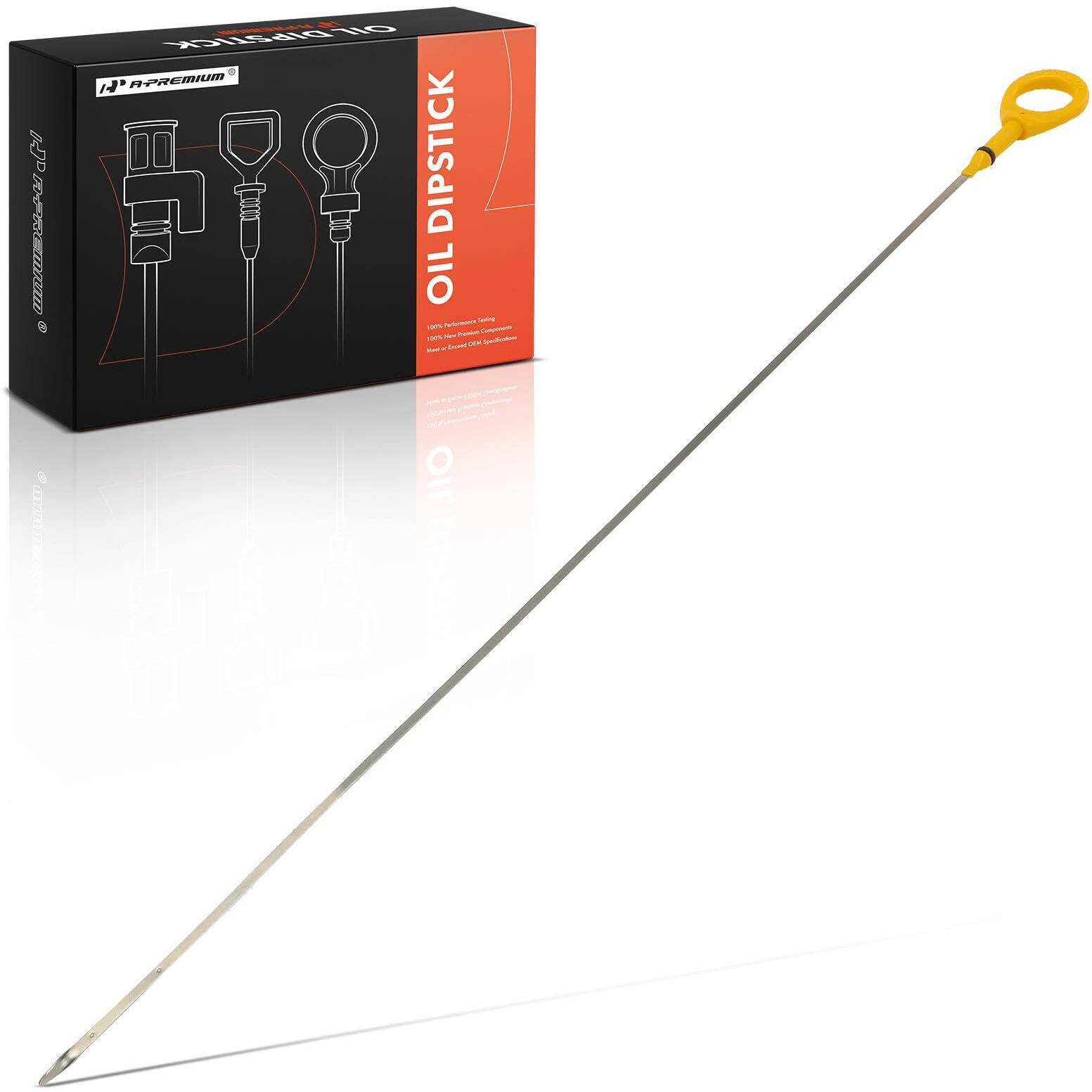 A-Premium 4.0L 6 Cyl Engine Oil Dipstick Compatible With Toyota Tacoma 2005-2015, Tundra 2005-2011, 4Runner 2003-2009, Fj Cruiser 2007-2010, Engine Oil Measuring Rod Dip Stick