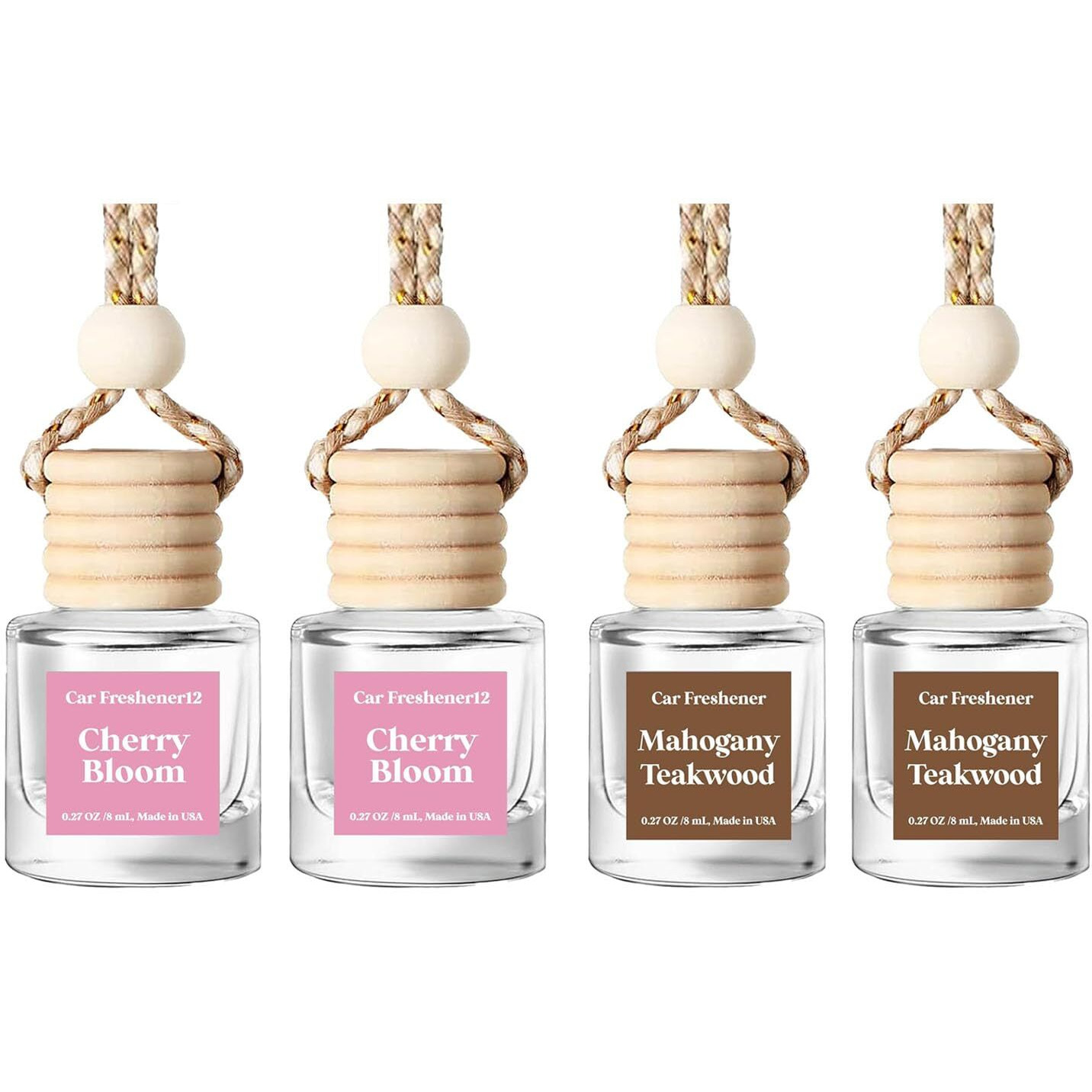 Hanging Air Freshener Diffuser, 60-Day Long Lasting Essential Oil Diffuser For Car - Natural Odor Eliminator & Stress Relief, Aromatherapy Diffuser For Car Interior