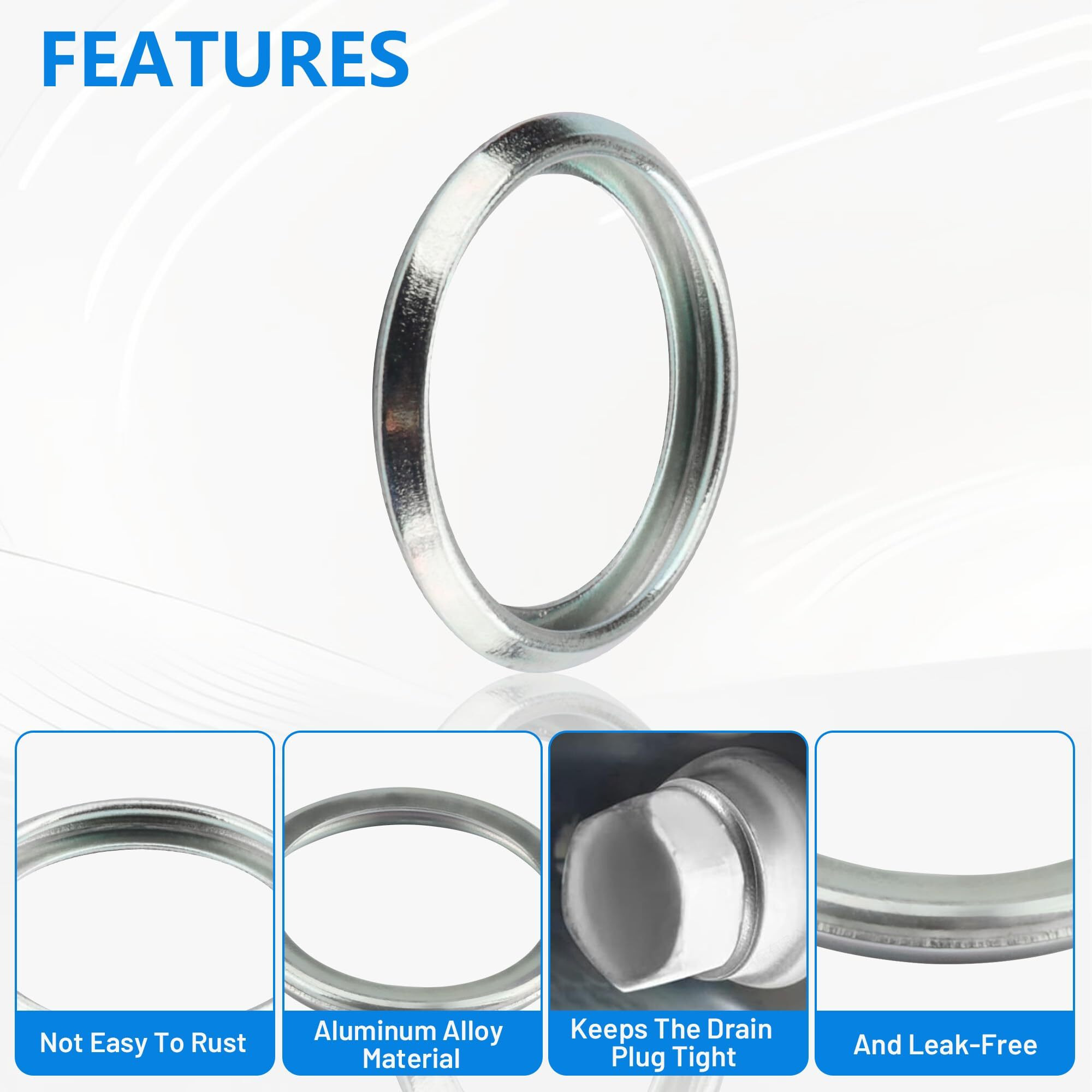 30Pcs - 803916010 M16 Oil Pan Drain Plug Gasket 16Mm Crush Washers Seal For Subaru Ascent Brz Xv Crosstrek Forester Outback Legacy Wrx Impreza R Solterra, For Toyota 86 Gr86, For Scion Fr-S