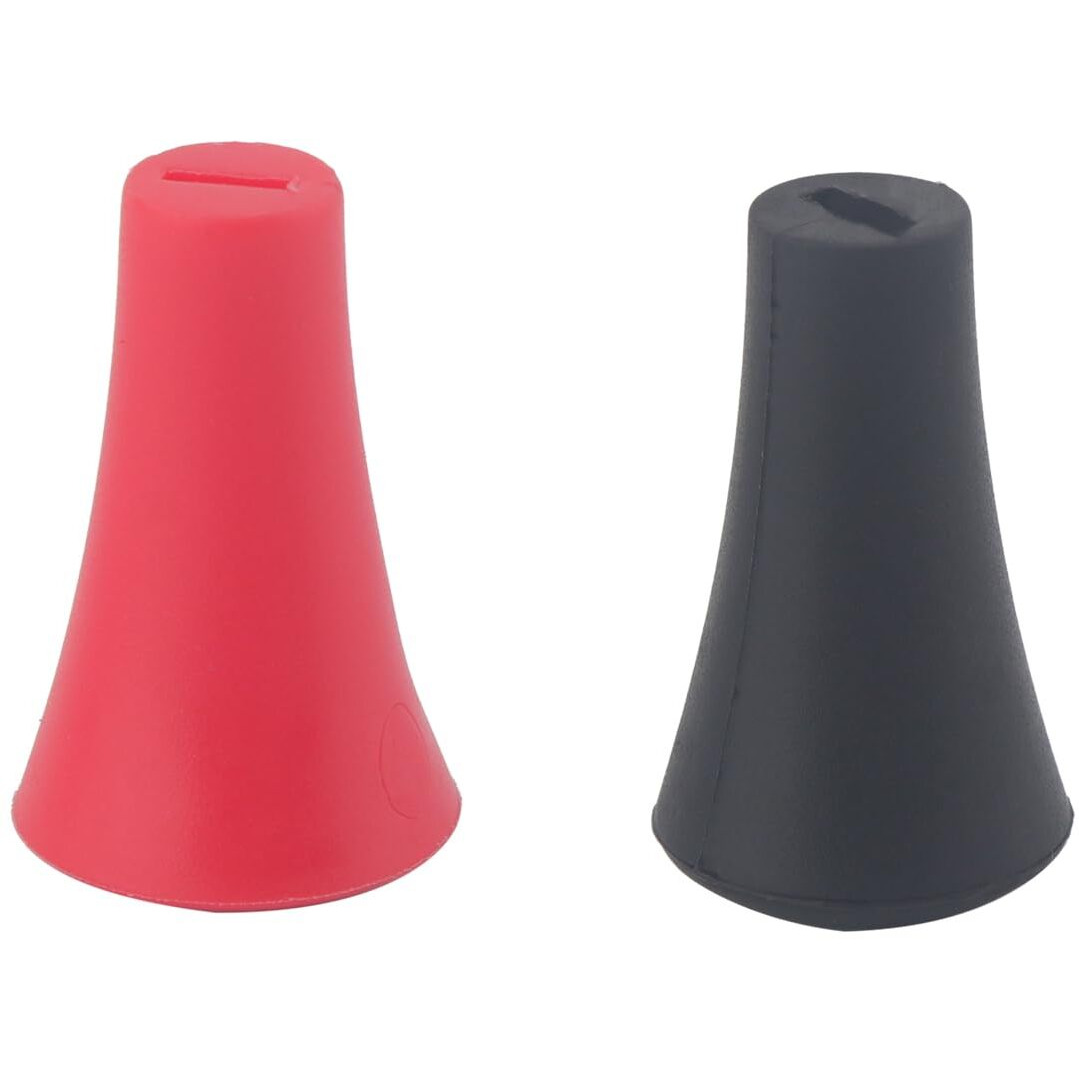 Rigdance Rubber Tips For Ram Mounts X-Grip Phone Mount, Balck & Red Silicone Caps | Accessories For Replacement (8 Pack)