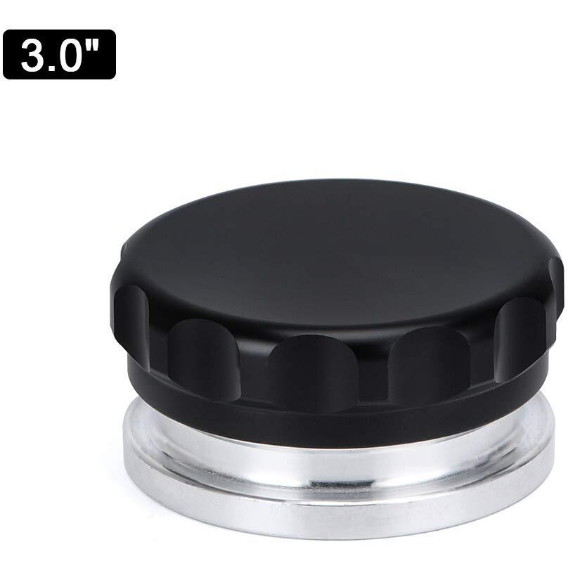 Ptnhz Od 3""/76Mm Aluminum Alloy Weld Billet On Filler Neck Cap Oil Fuel Water Tank Black