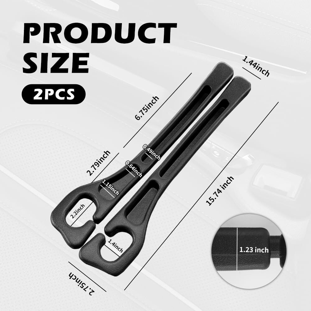 Ygdmd 2Pcs Car Gap Filler With Storage Slots,Upgrade Version Car Seat Gap Filler Organizer For Keys And Phone Holder,Multi-Purpose No Drop Seat Guard Avoid Items Droping