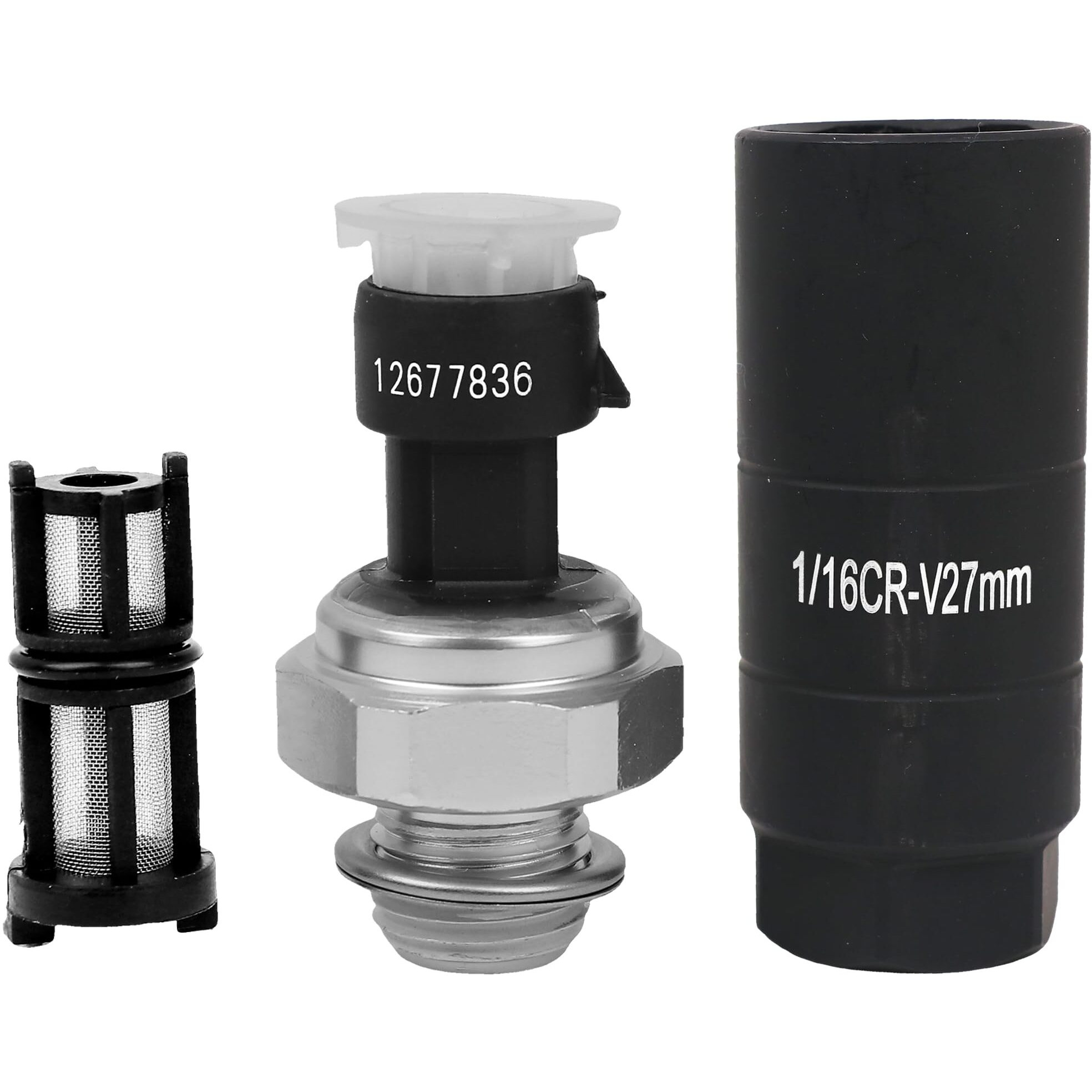 12573107 Oil Pressure Sensor With Socket For Chevy Silverado 1500 2500 3500 Tahoe Suburban Impala Avalanche Express Gmc Sierra Yukon Cadillac Escalade Cts 2003 2004 2005 2006 2007 2008 5.3L 6.0L 6.2L