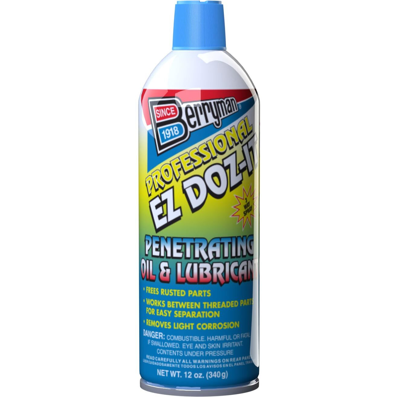 Berryman Professional Ez Doz-It Penetrating Oil And Lubricant Heavy-Duty Rust And Corrosion Protection - 12 Oz. Aerosol (Pack Of 1)