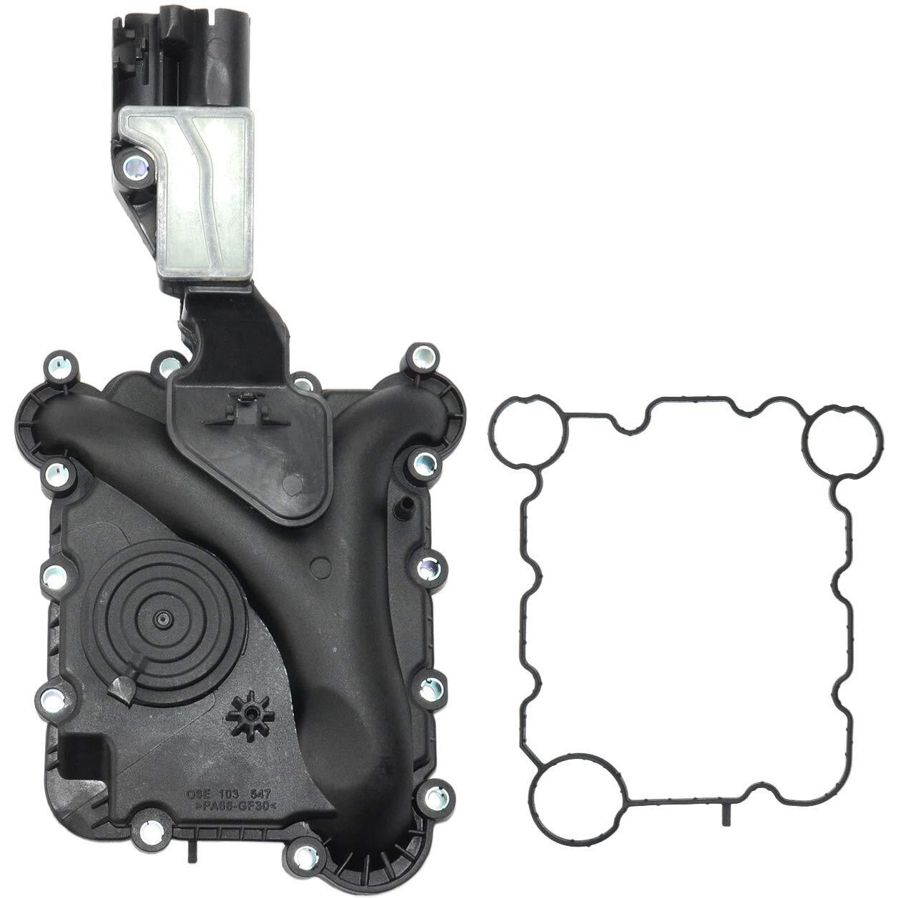 Flynsu 06E103547P Engine Crankcase Vent Valve Replacement For 05-13 Audi A4 A5 Q5 A6 3.2L Oil Separator 06E103547E 06E103547G