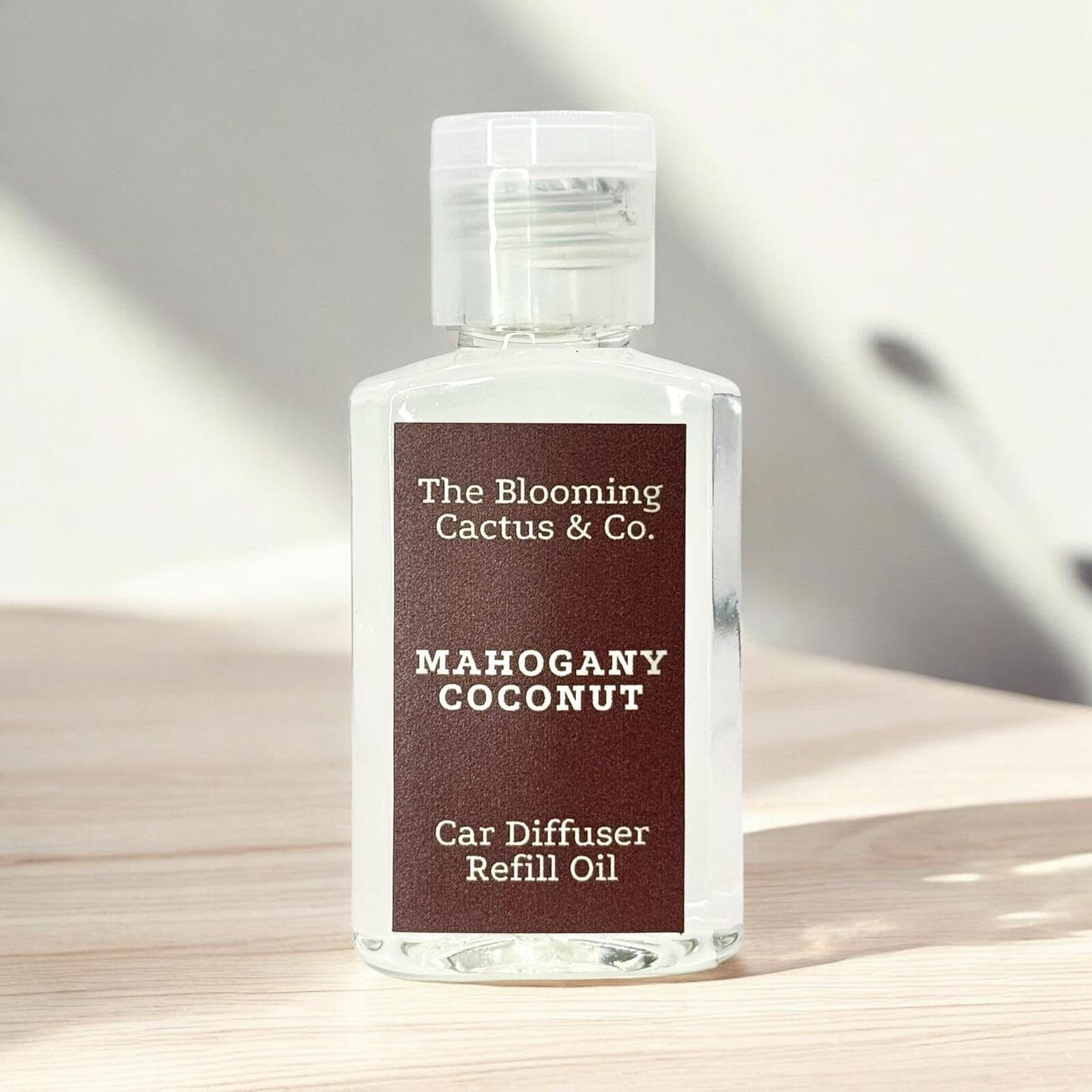 The Blooming Cactus & Co. - Car Diffuser Refill - Fragrance Oil Diffuser Refill - Reed Diffuser Refill 30 Gr (Mahogany Coconut)