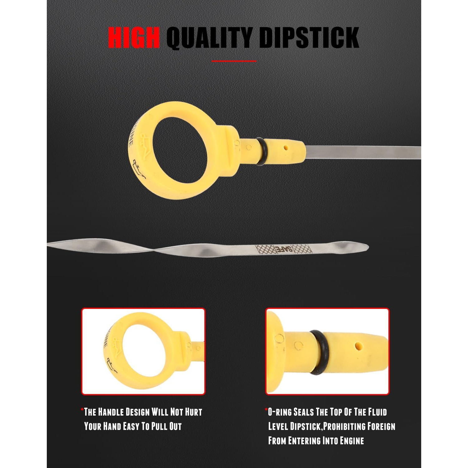 Cciyu 53013835Aa Engine Oil Dipstick Replacement For 2005 2006 2007 2008 For Chrysler 300 2006 2007 2008 For Dodge Charger Dip Stick For Checking Oil Dipstick