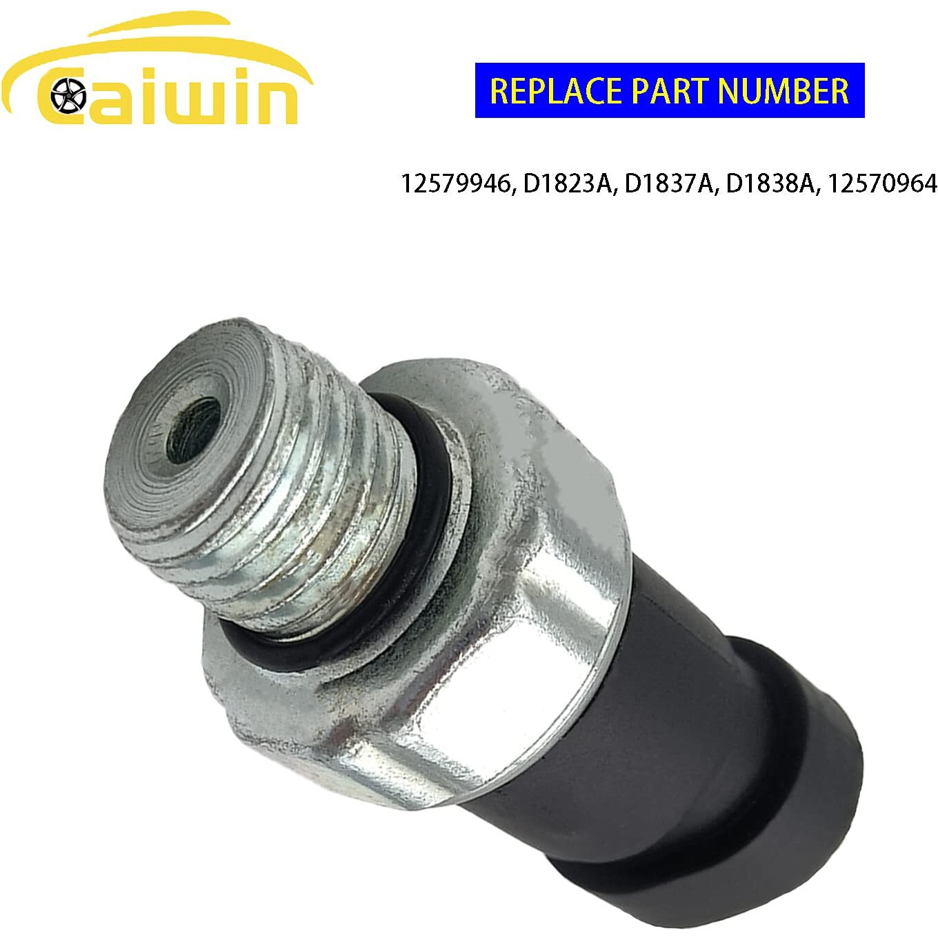 Automotive Oil Pressure Sensor Switch Sending Unit D1843A 12635957 Compatible With Chevy Equinox Malibu Trailblazer, Gmc Acadia Canyon Envoy, Hummer H3, Isuzu Ascender, Pontiac G6, Saturn Vue