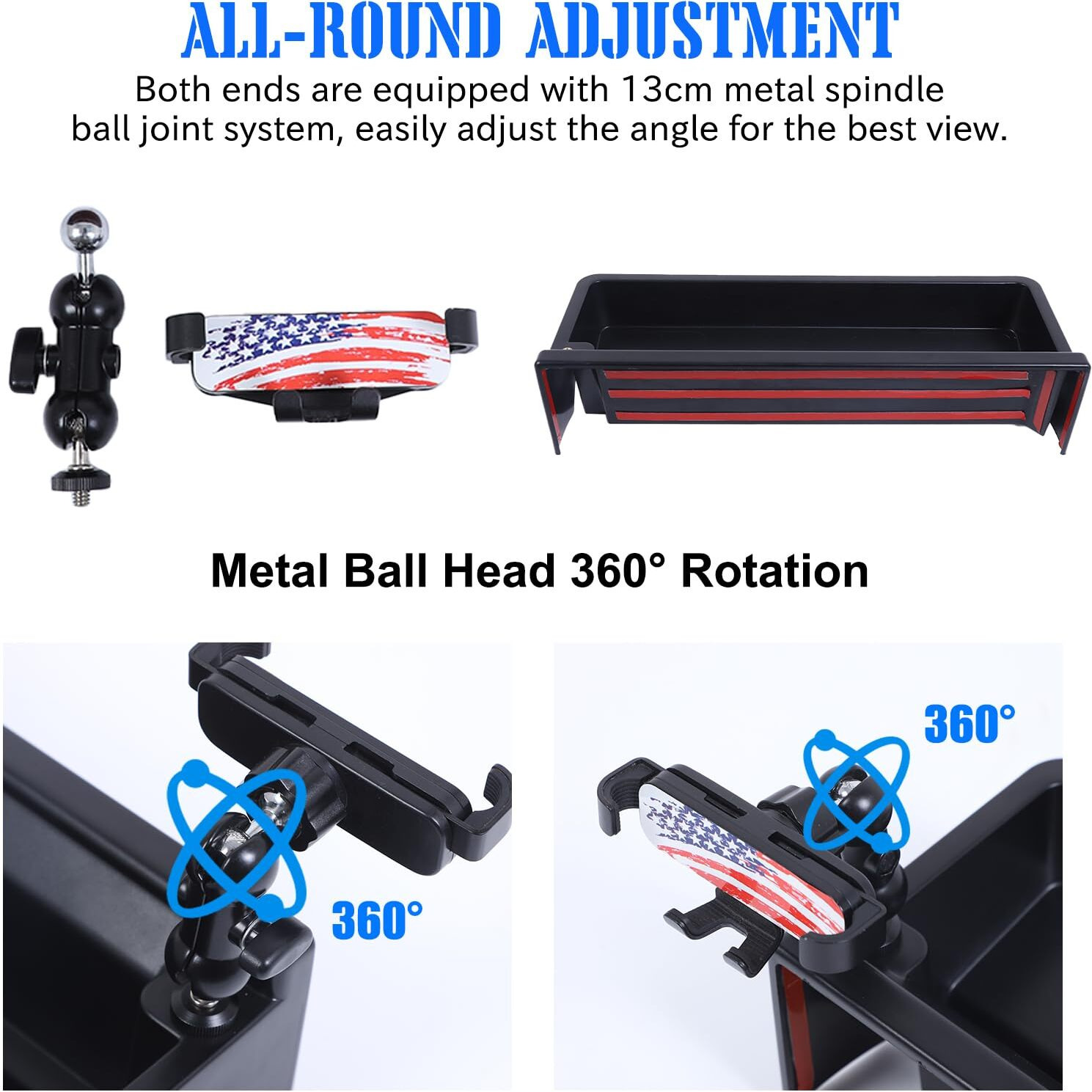 Aotumcer Center Console Dashboard Navigation Display Back Organizer Tray For 2024 2025 2026 Hummer Ev Suv/Pickup,With Multifunctional Abs Car Cell Phone Holder,Insert Auxiliary Storage Tray Kits
