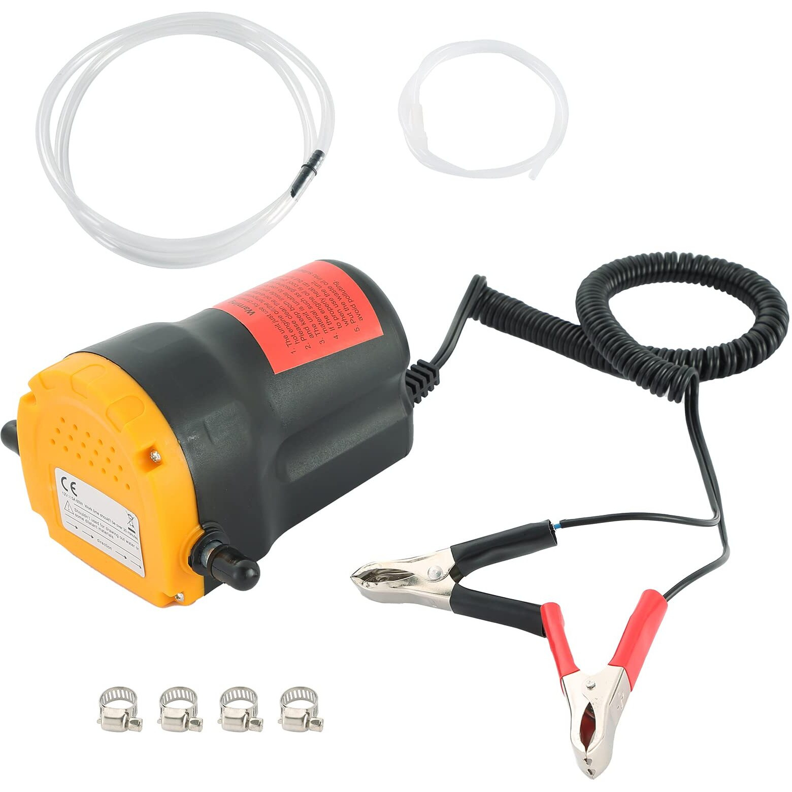 Acymner Oil Change Pump Extractor | 12V 60W Oil Extractor Pump Diesel Fluid Transfer Scavenge Suction Pump Oil Quick Changer For Boat, Car, Speedboat, Motorcycle