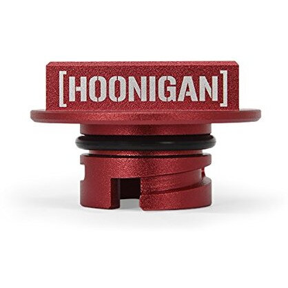 Mishimoto Mmofc-Mus4-15Hrd Hoonigan Oil Filler Cap Fits Ford Mustang Ecoboost/Focus St 2013+ Red