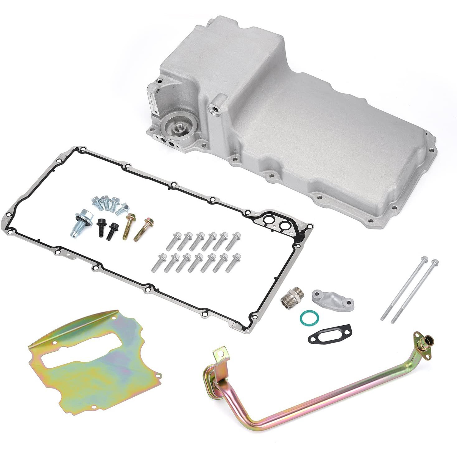 Ls Swap Oil Pan Kit For 55-87 Gm Ls1 Ls6 Ls2 Ls3 Lsx 4.8L 5.3L 6.0L 6.2L Ls Gen Iii And Gen Iv V8 Aluminum