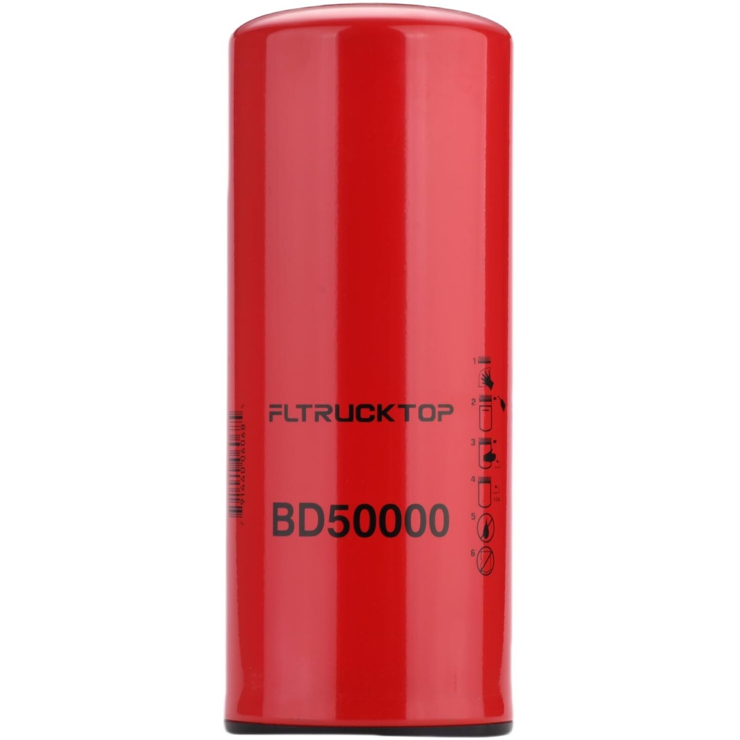 Fltrucktop Bd50000 High Efficiency Dual-Flow Oil/Lube Filter Spin-On Compatible With Cummins Isx Ism Qsx Qsm Qst X15 M11 Diesel Engines Replace Lf14000Nn