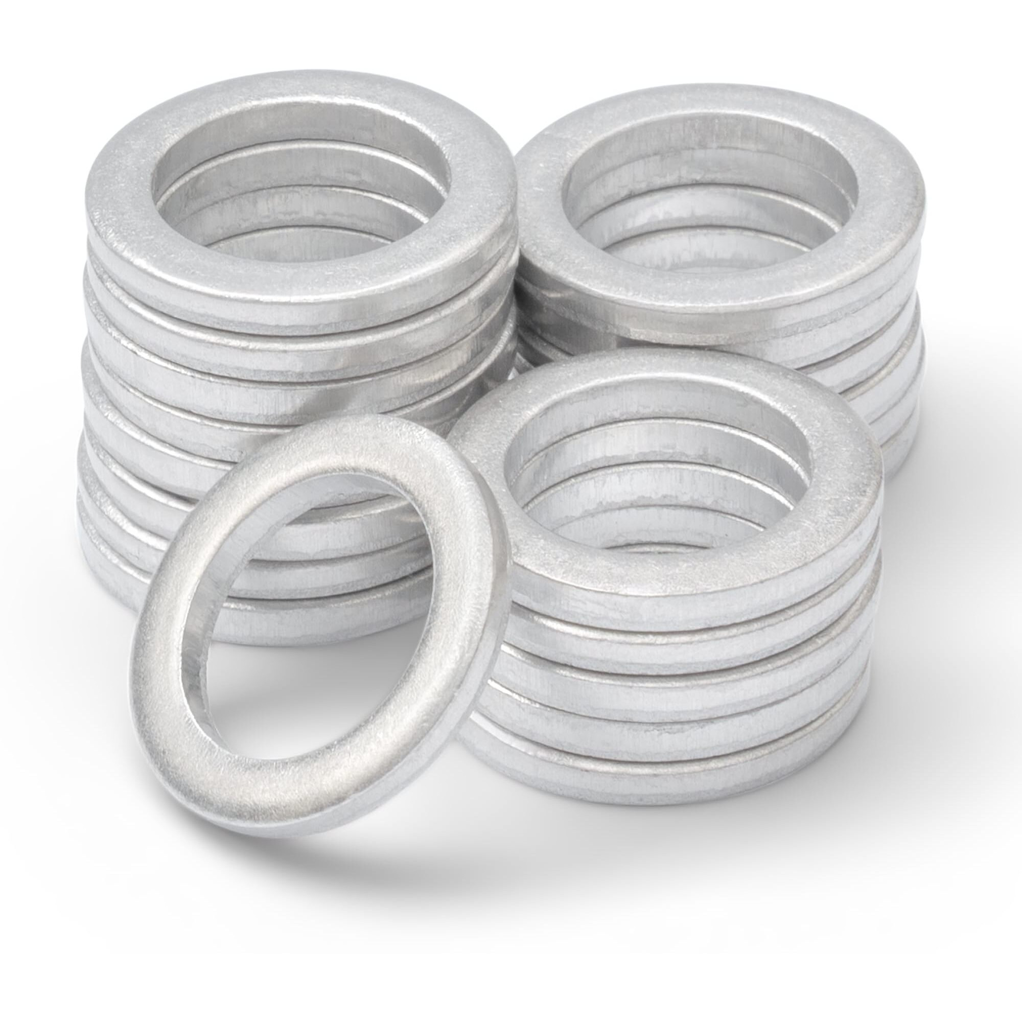Votex - Made In Usa - M14 14Mm Small Oil Drain Plug Crush Washer Gasket Seal Ring For Aprilia Rsv4 / Tuono V4 - Bmw Motorcycles - Oil/Coolant - Aluminum - 20 Pack - Part Number 857147, Acwm14Sml