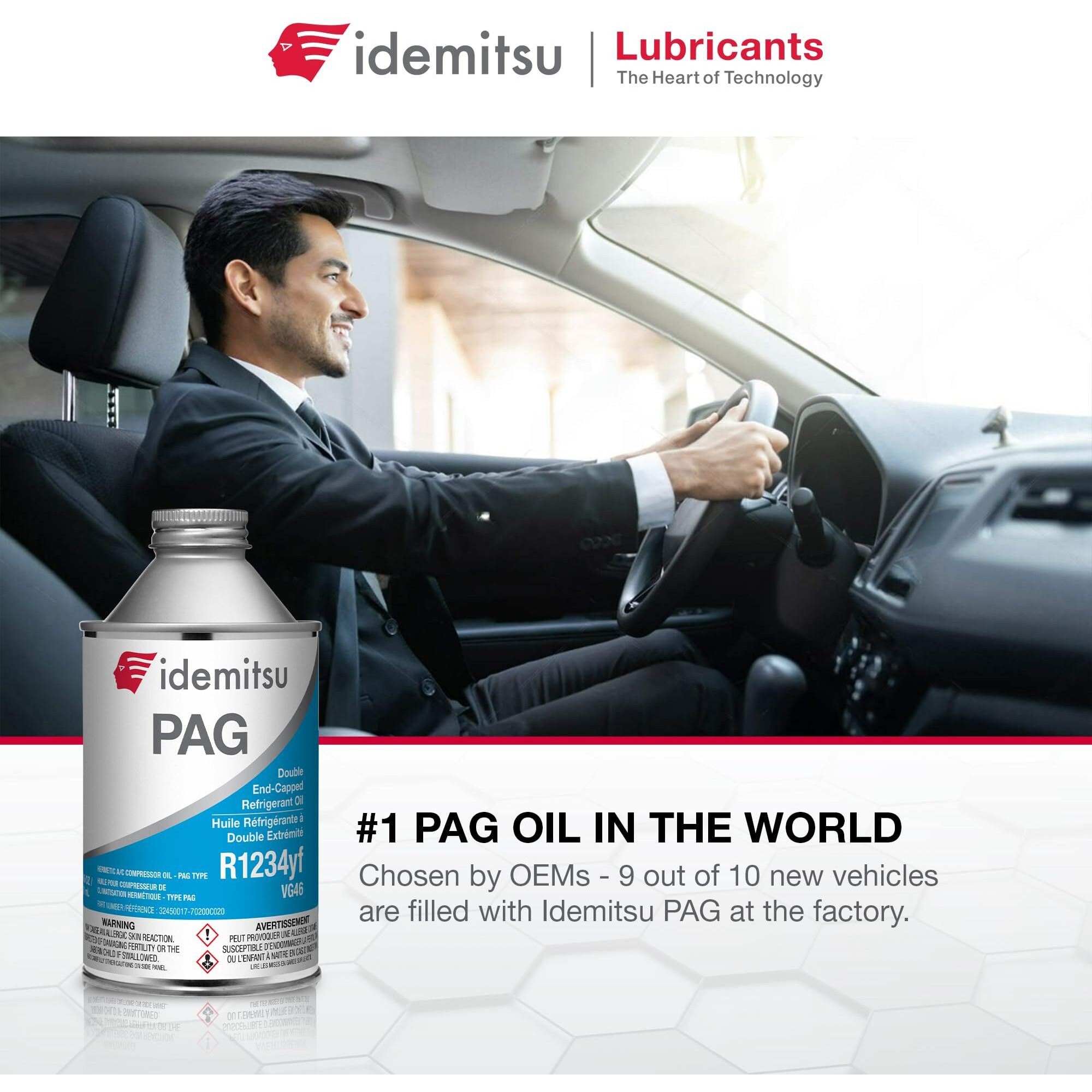 Idemitsu Pag A/C Compressor Hermetic Oil 1234Yf - 8 Oz
