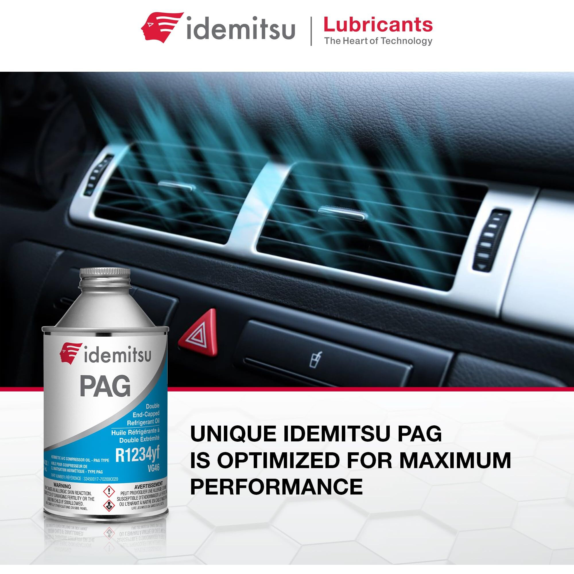 Idemitsu Pag A/C Compressor Hermetic Oil 1234Yf - 8 Oz