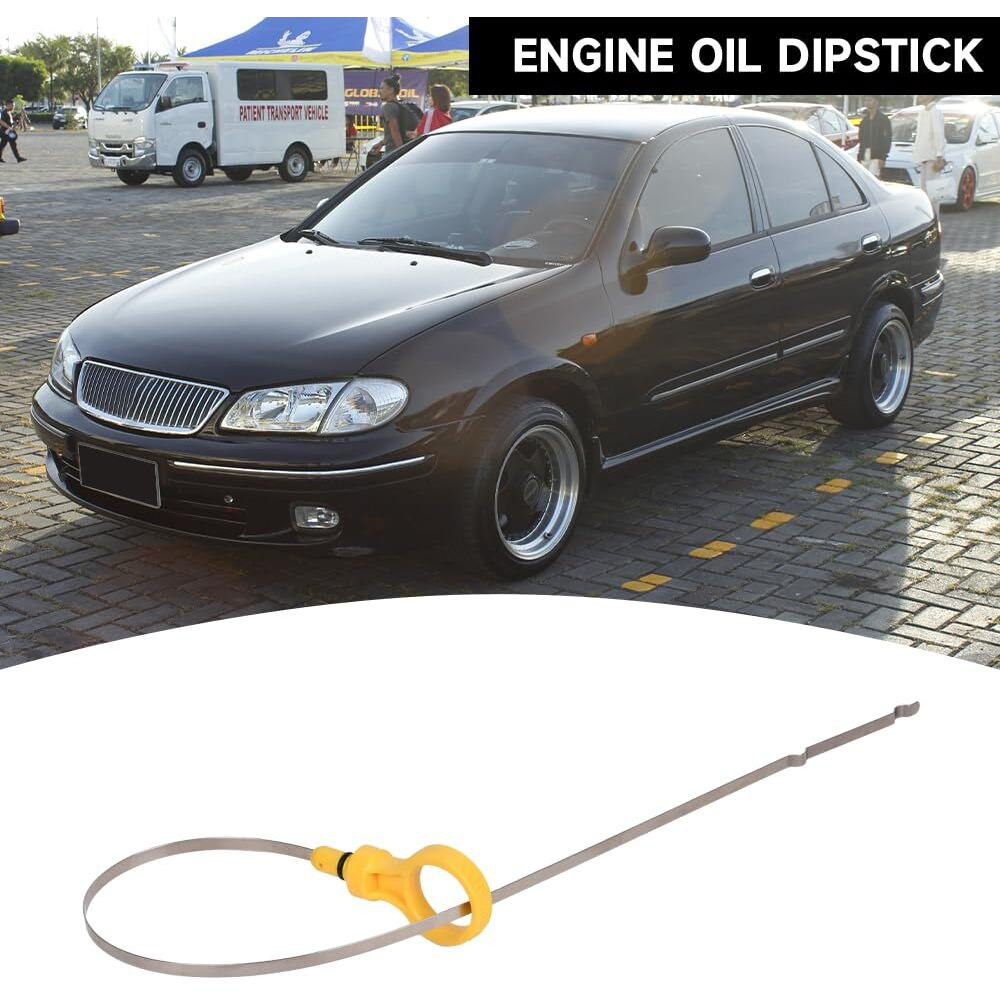 Engine Oil Dipstick Oil Level Dipstick - Compatible For Nissan Sentra 2000-2006 - Replace Part 111404Z001