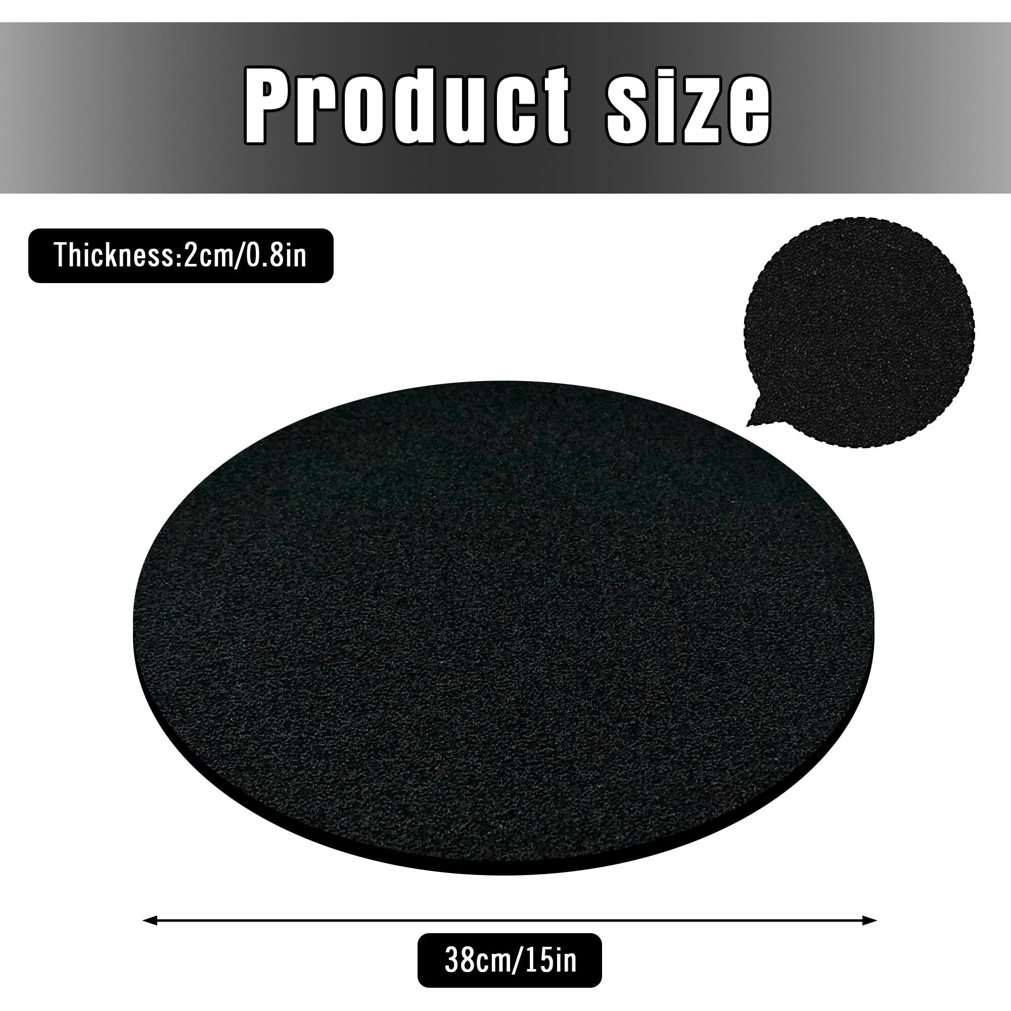 Feichanghao 2 Pack Oil Drain Splash Pad, 15'' Round No Splatter Pad Oil Splash Pad Fits Most Oil Drains Anti Splash Oil Change Mat For Mechanics And Automotive Techs