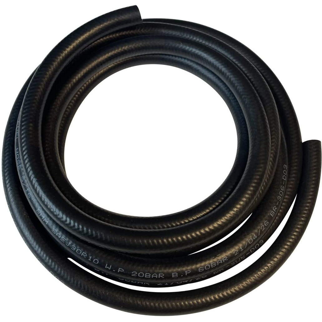 Kdp Nbr Fuel Line Hose 1/4""(6Mm) 10Ft Push On Oil Hose,6Mm Id 12Mm Od 3Mm Wall 1-Ply Nylon Reinforced Sae J30R10 07 Standard